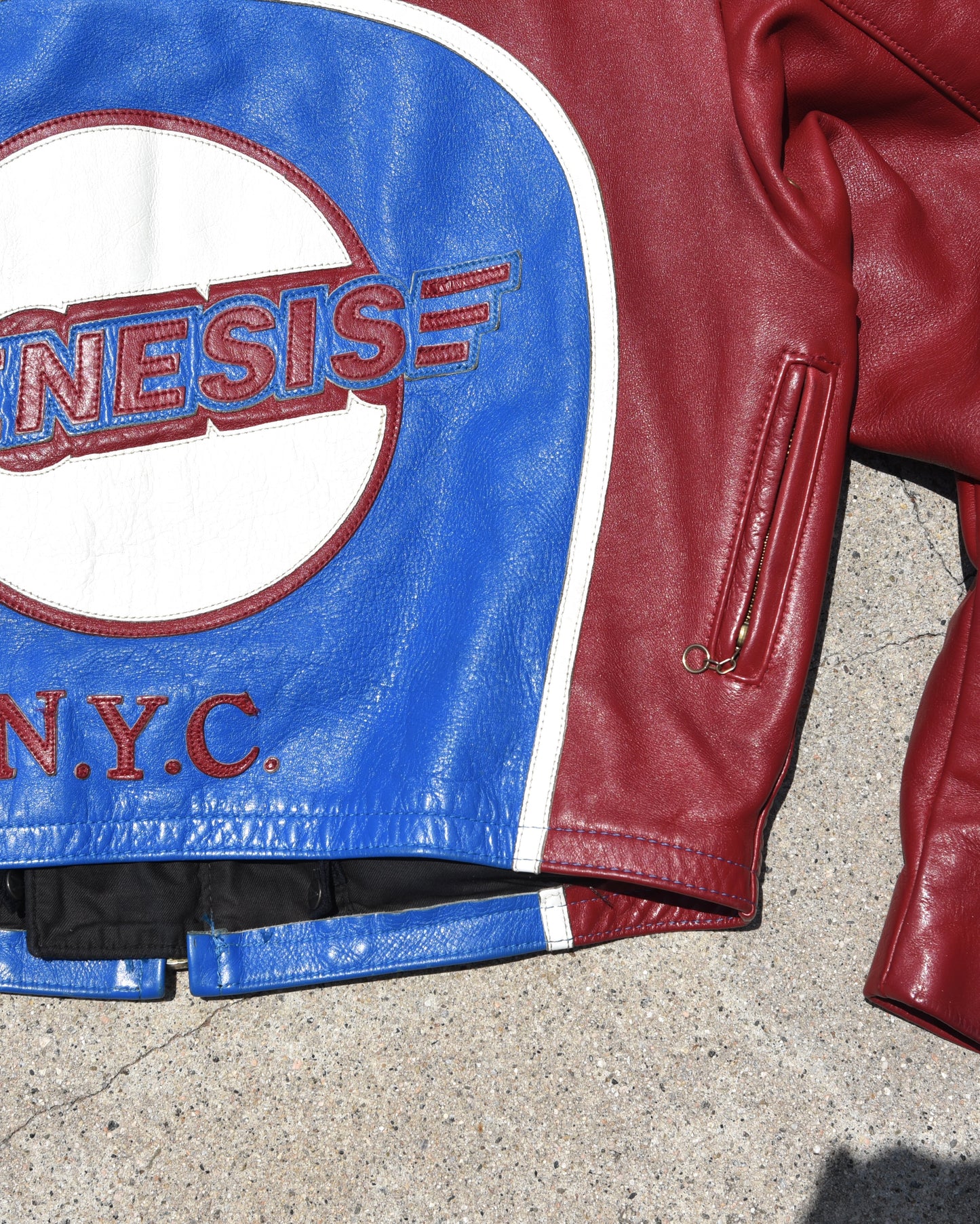 1990s Vanson Leathers Genesis NYC Motorcycle Jacket