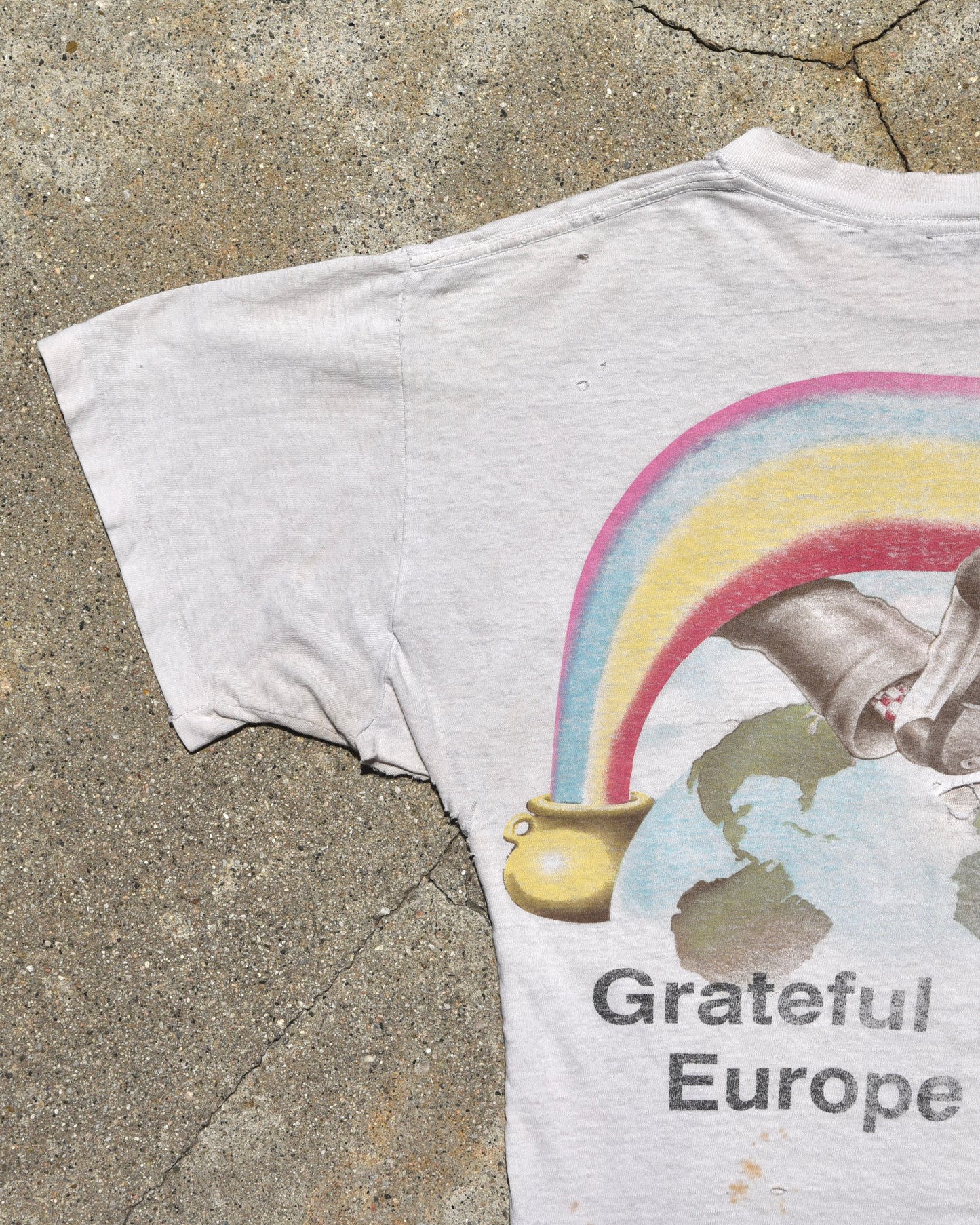 1990 Grateful Dead Ice Cream Kid Europe Tour Tshirt