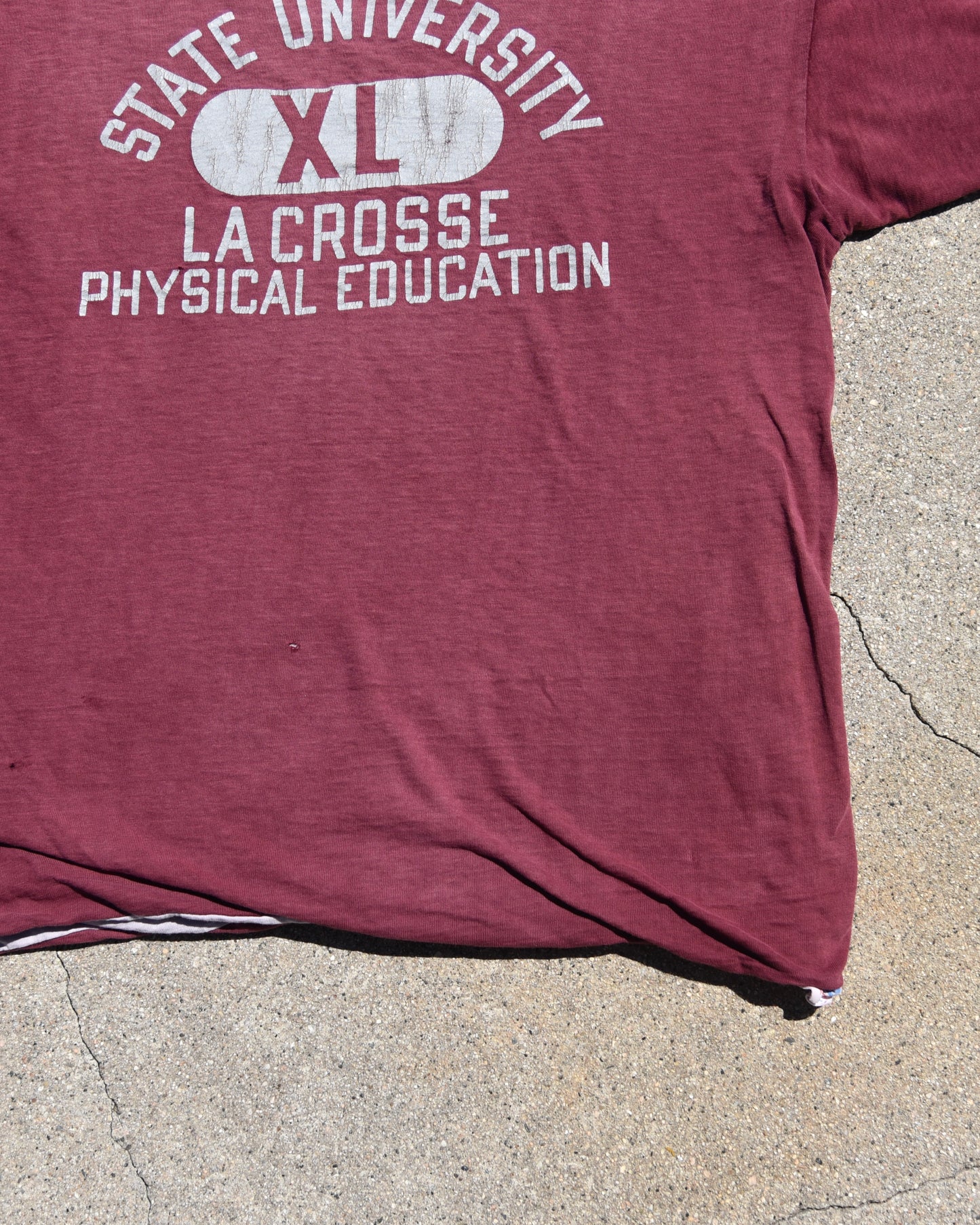 1970s State University La Crosse Double Face Tshirt