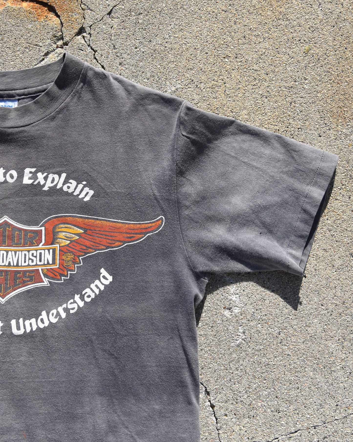 1980s Sun Faded Harley Davidson Tshirt
