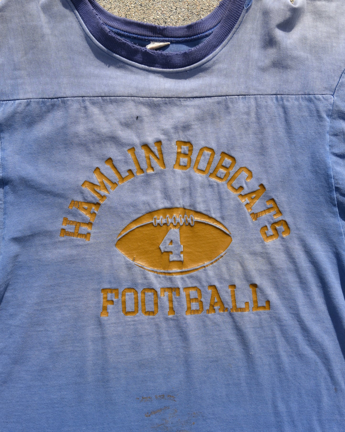 1970s Sun Faded Hamlin Bobcats Football Practice Jersey