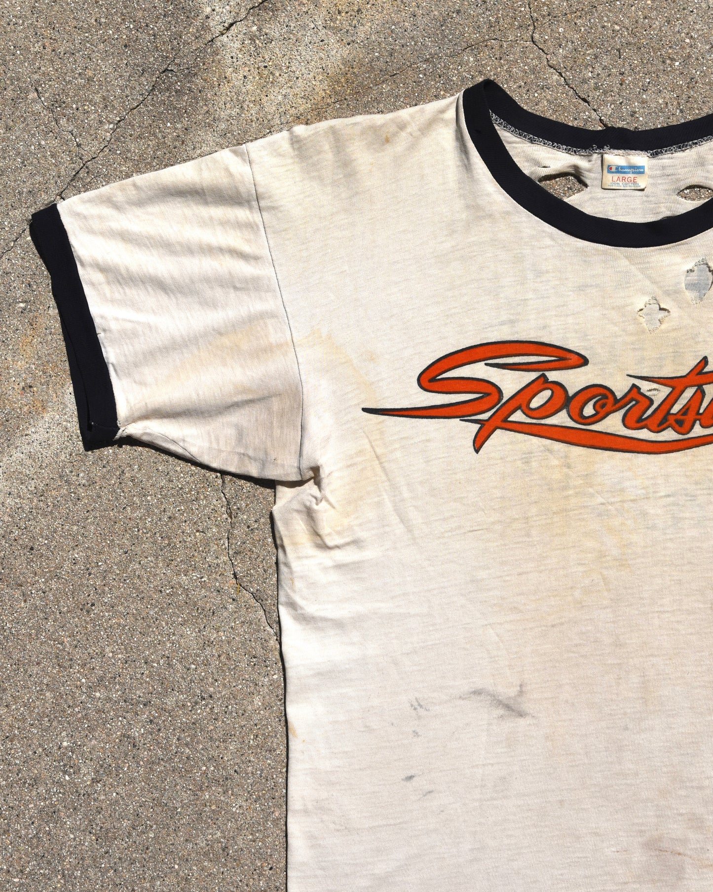 1970s Harley Davidson Sportster Ringer Tshirt