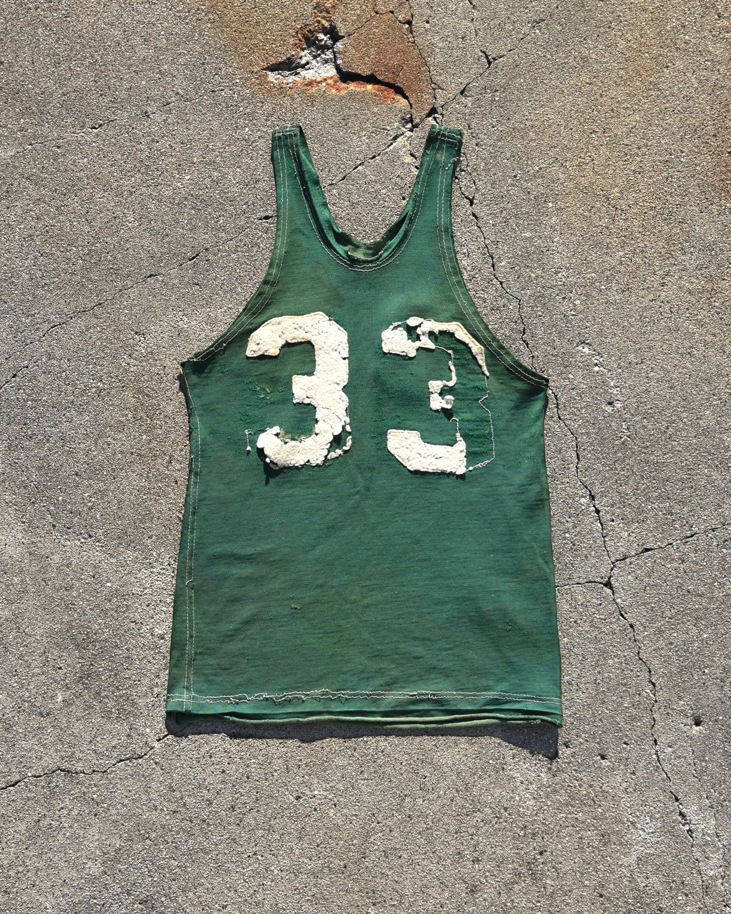 1950s Thrashed and Faded Basketball Jersey