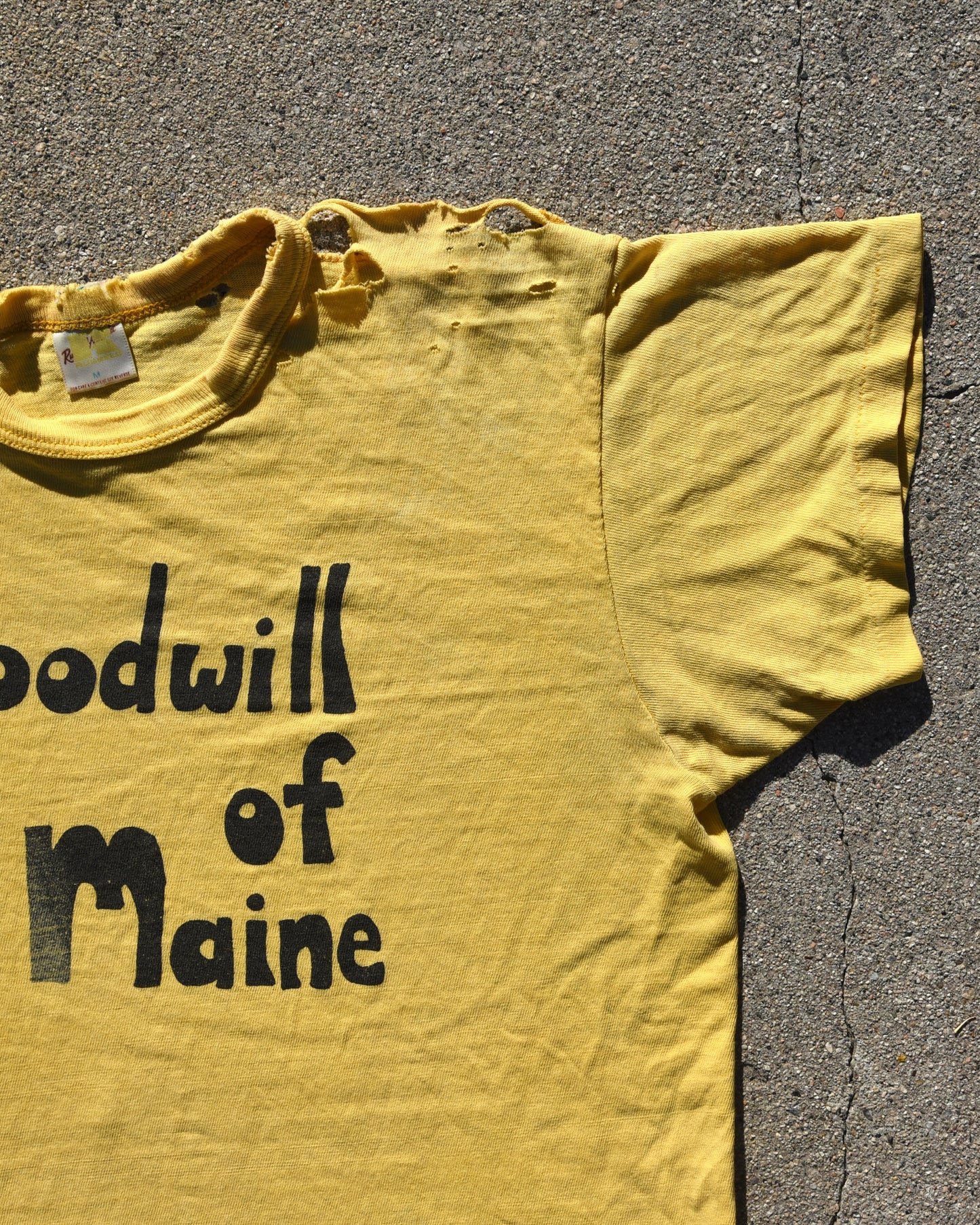 1970s Thrashed Goodwill of Maine Tshirt