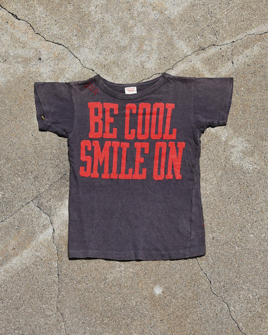 Denim Dungaree Be Cool Smile On Femme Tshirt