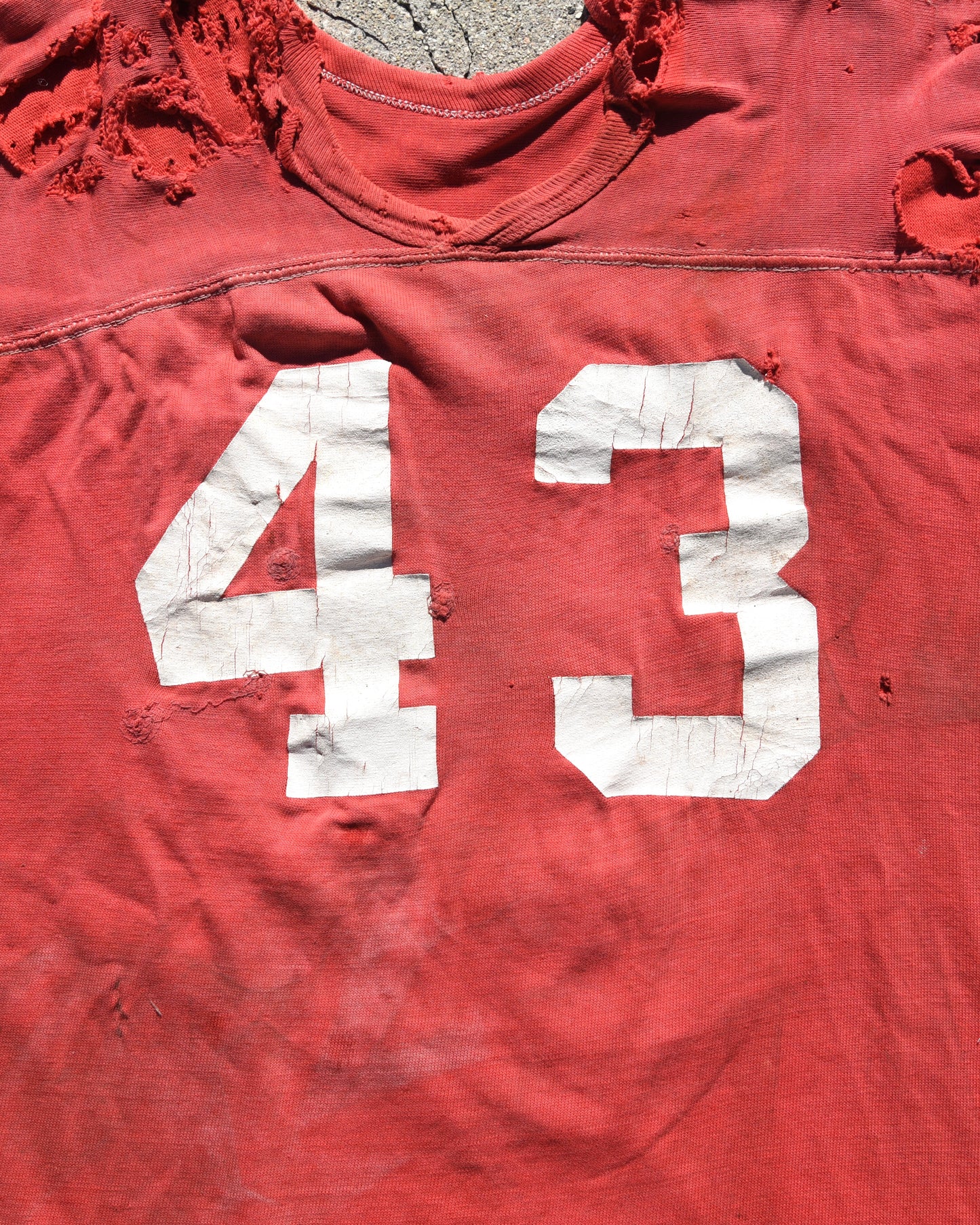 1960s Thrashed Football Jersey