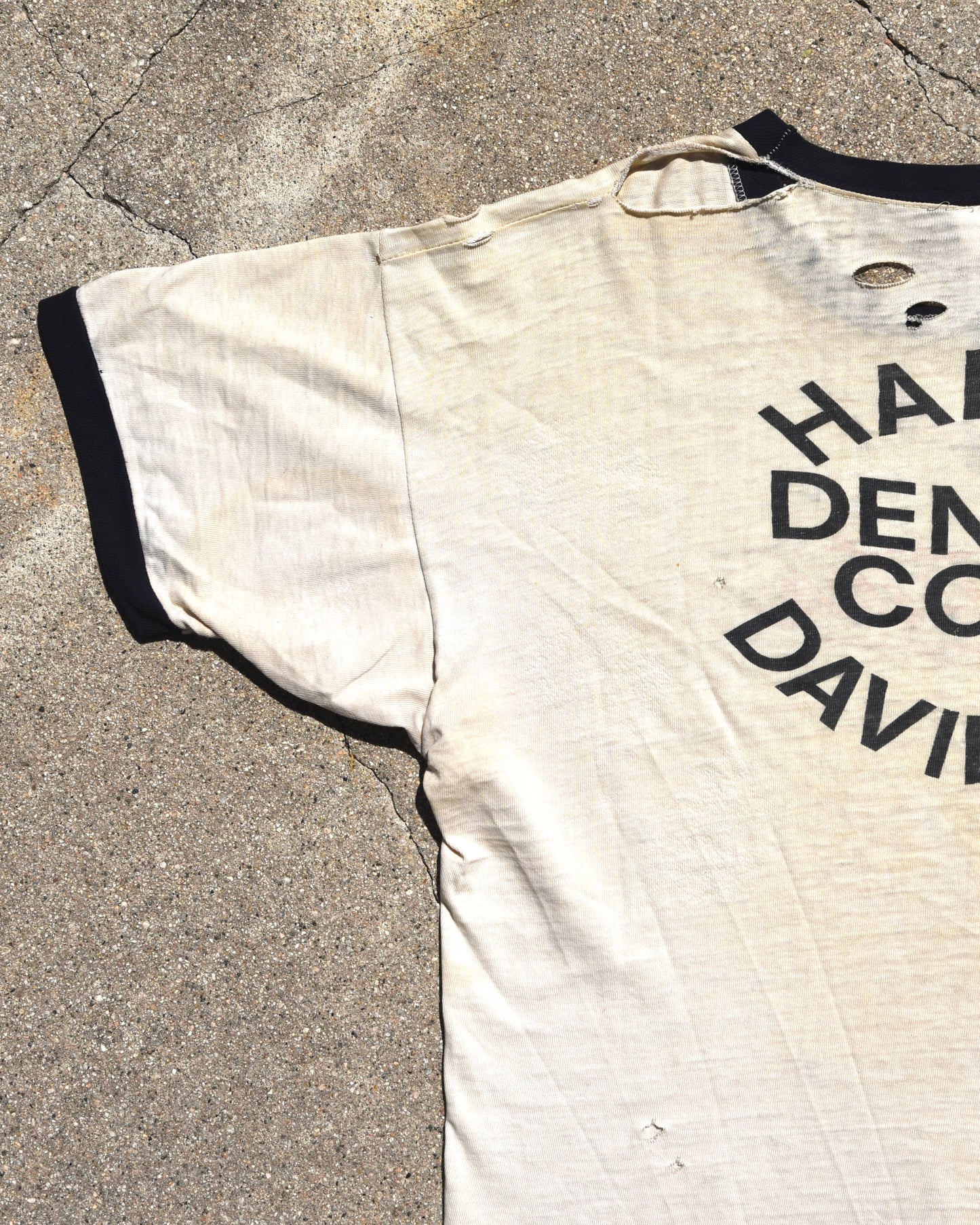 1970s Harley Davidson Sportster Ringer Tshirt