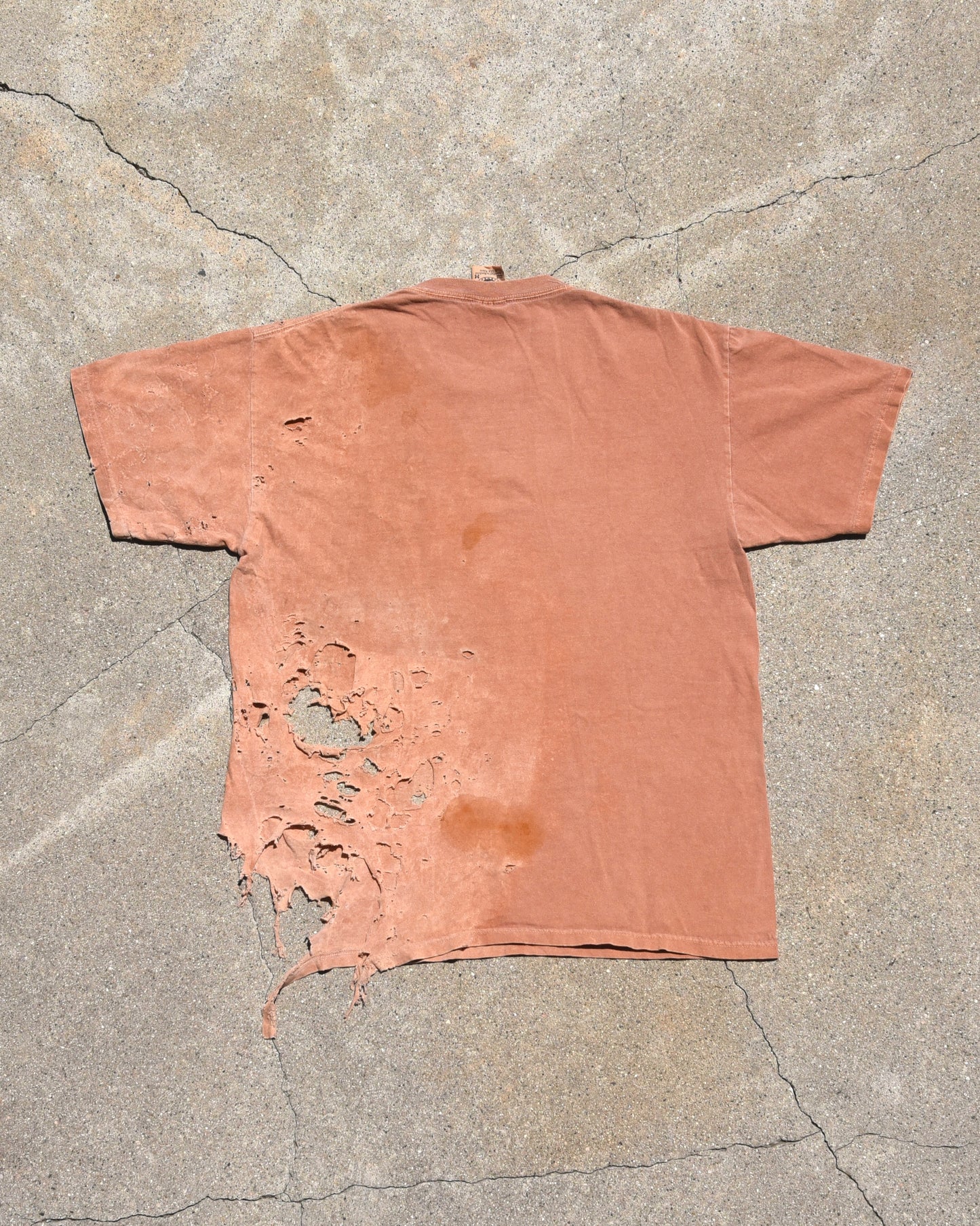 Y2K Thrashed UPS I Bleed Brown Tshirt