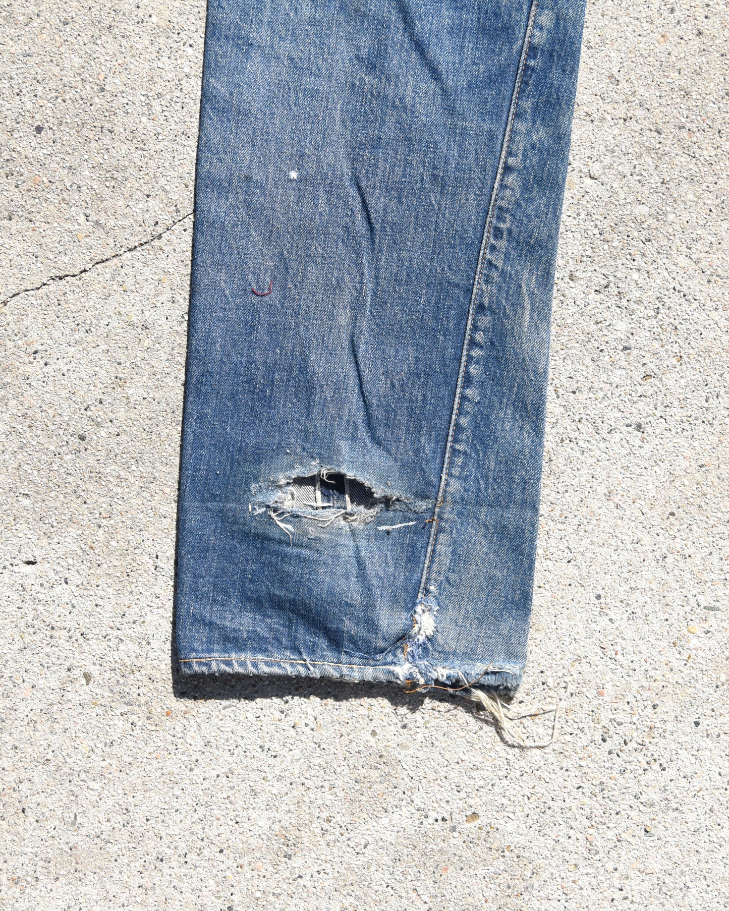 1960s Thrashed Levi’s 501xx Denim Jeans