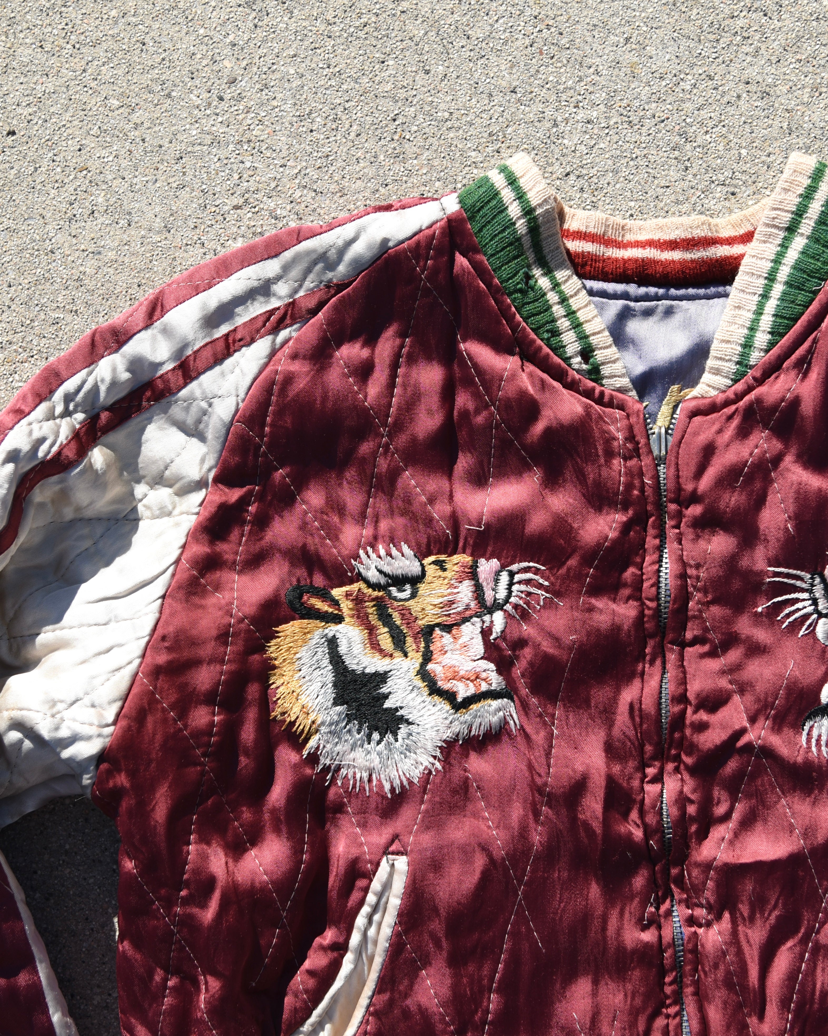 1950s Japan Sukajan Reversible Souvenir Jacket Sun Faded