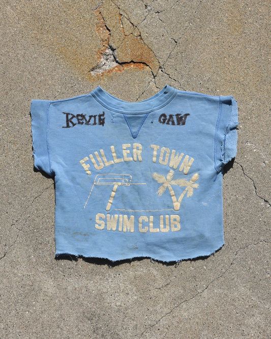 1950s Fuller Town Swim Club Single V Sweatshirt - Chopped