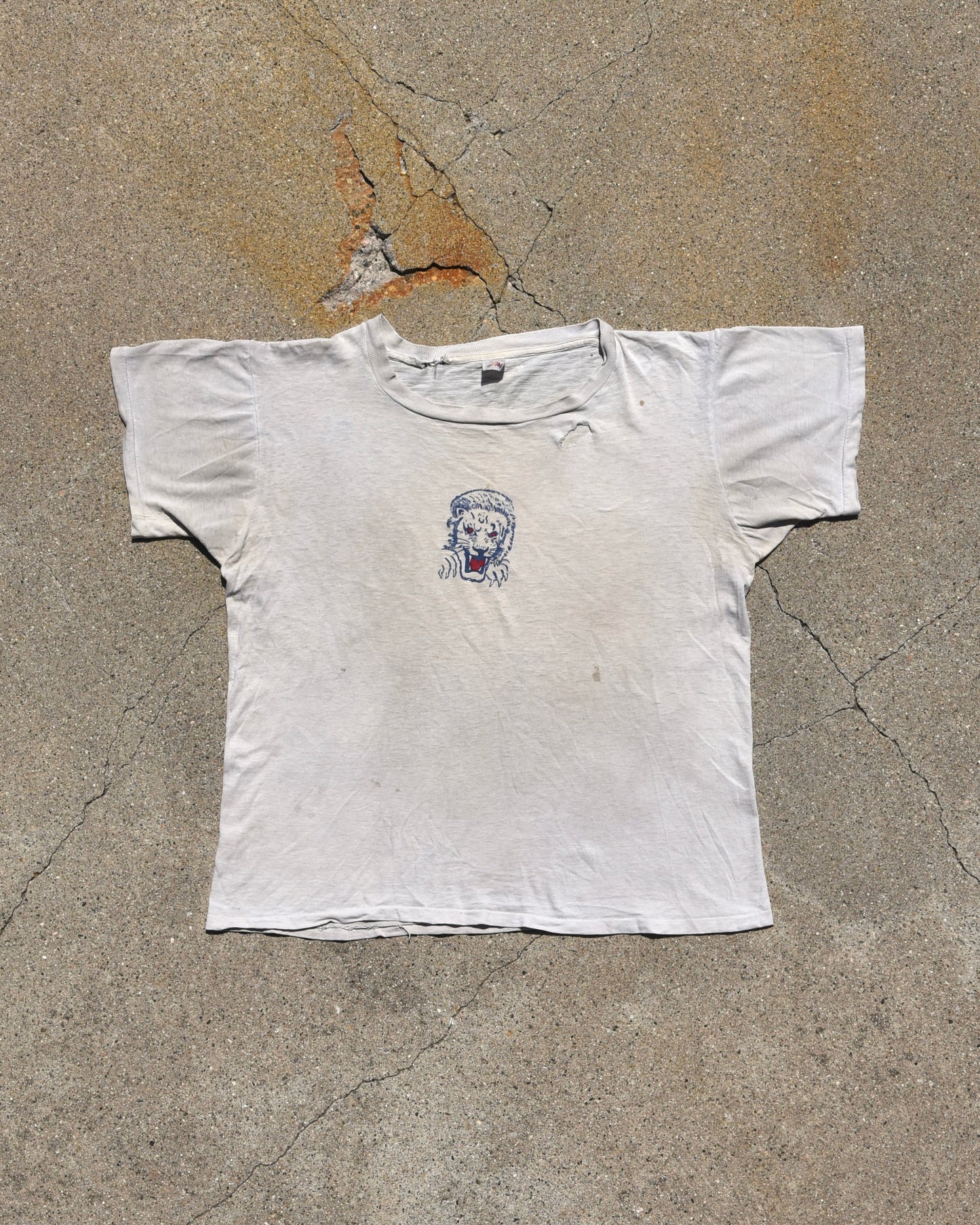 1950s Lion Grrr Stencil Tshirt