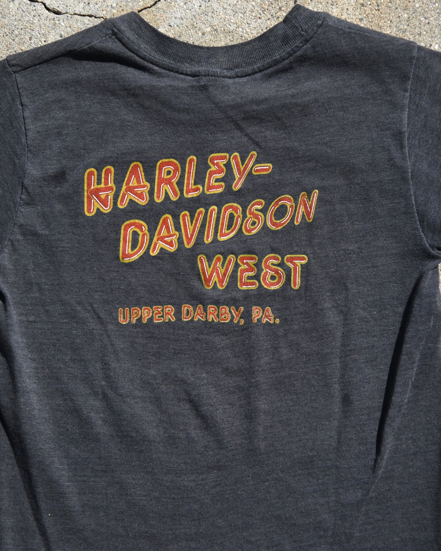 1980s Daddy Rides A Hog Harley Femme Tshirt