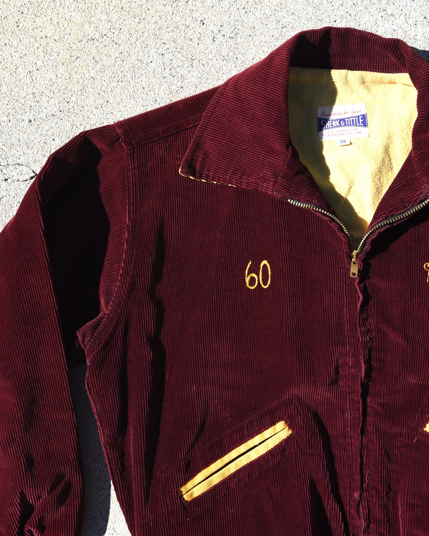 1950s Butler Wolverines Corduroy Jacket