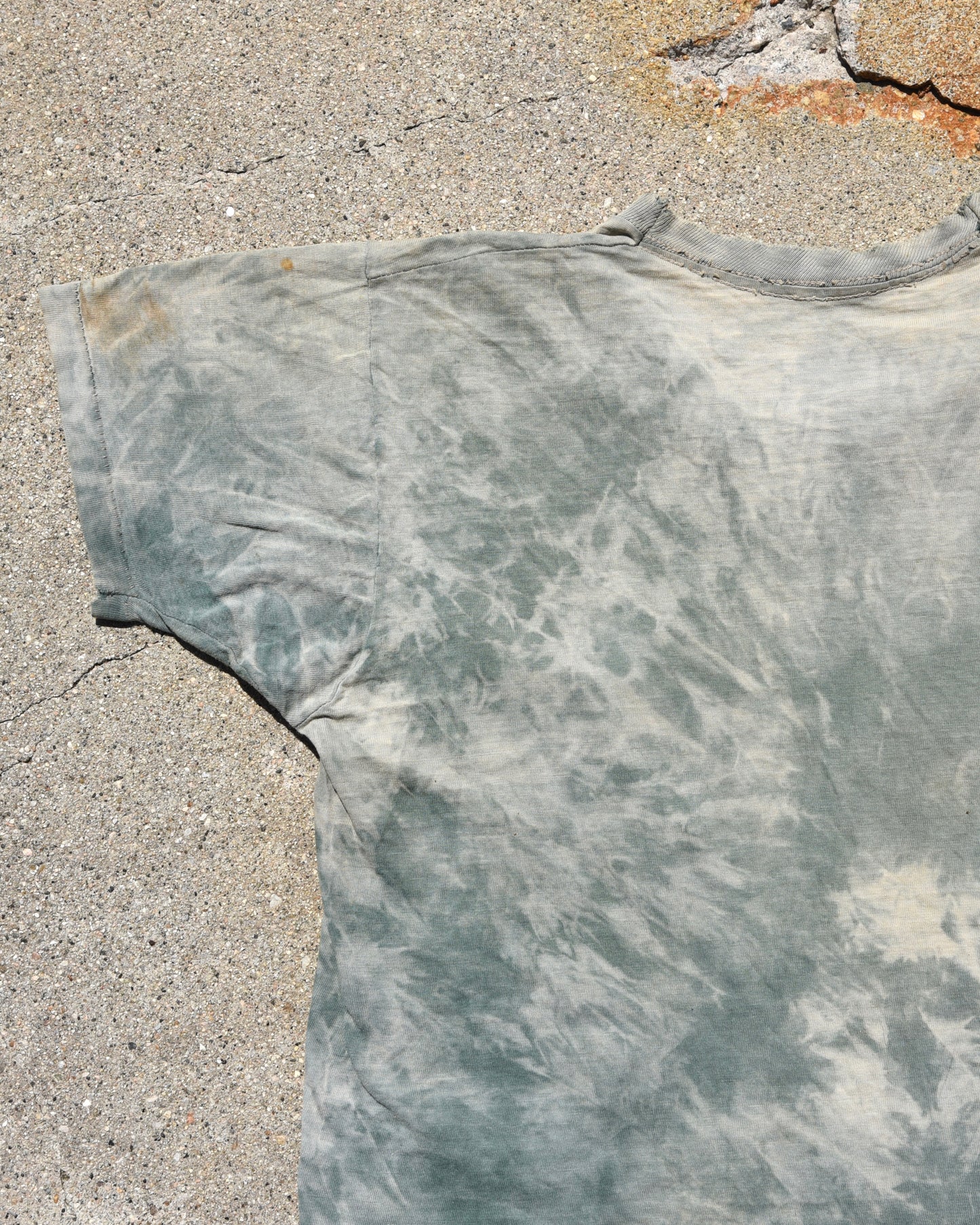 1950s Sun Faded Green Pocket Tshirt