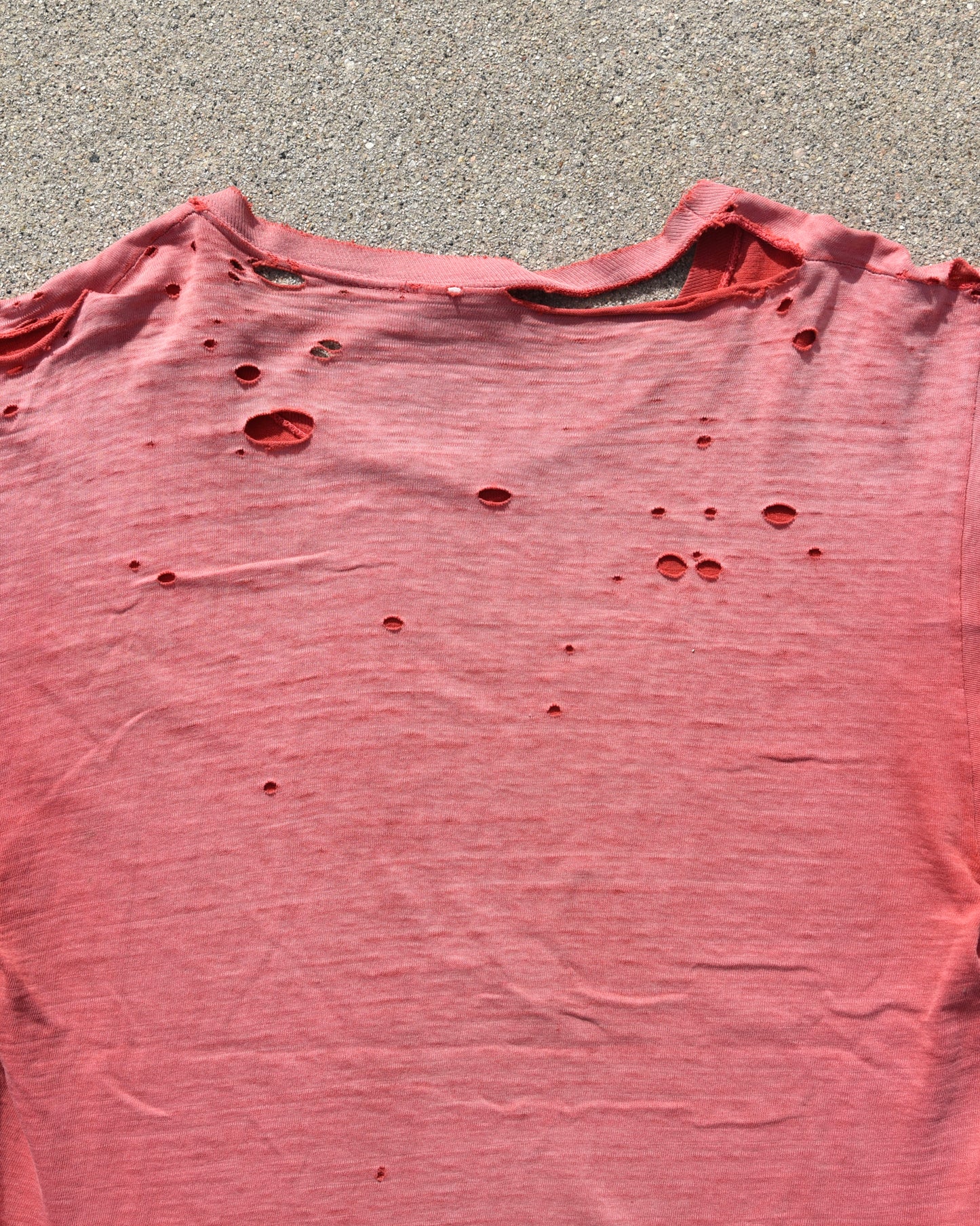 1960s Thrashed and Sun Faded Champion Mapleton PE Tshirt