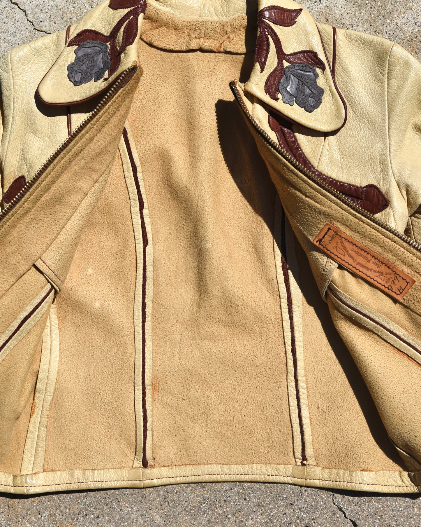 1970s East West Musical Instruments Femme Leather Jacket