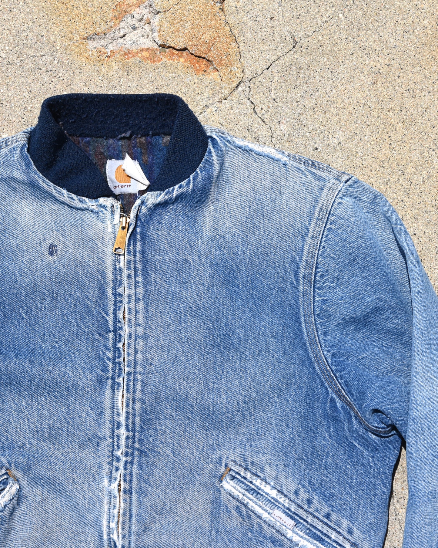 Carhartt JB888 Denim Santa Fe Aztec Jacket