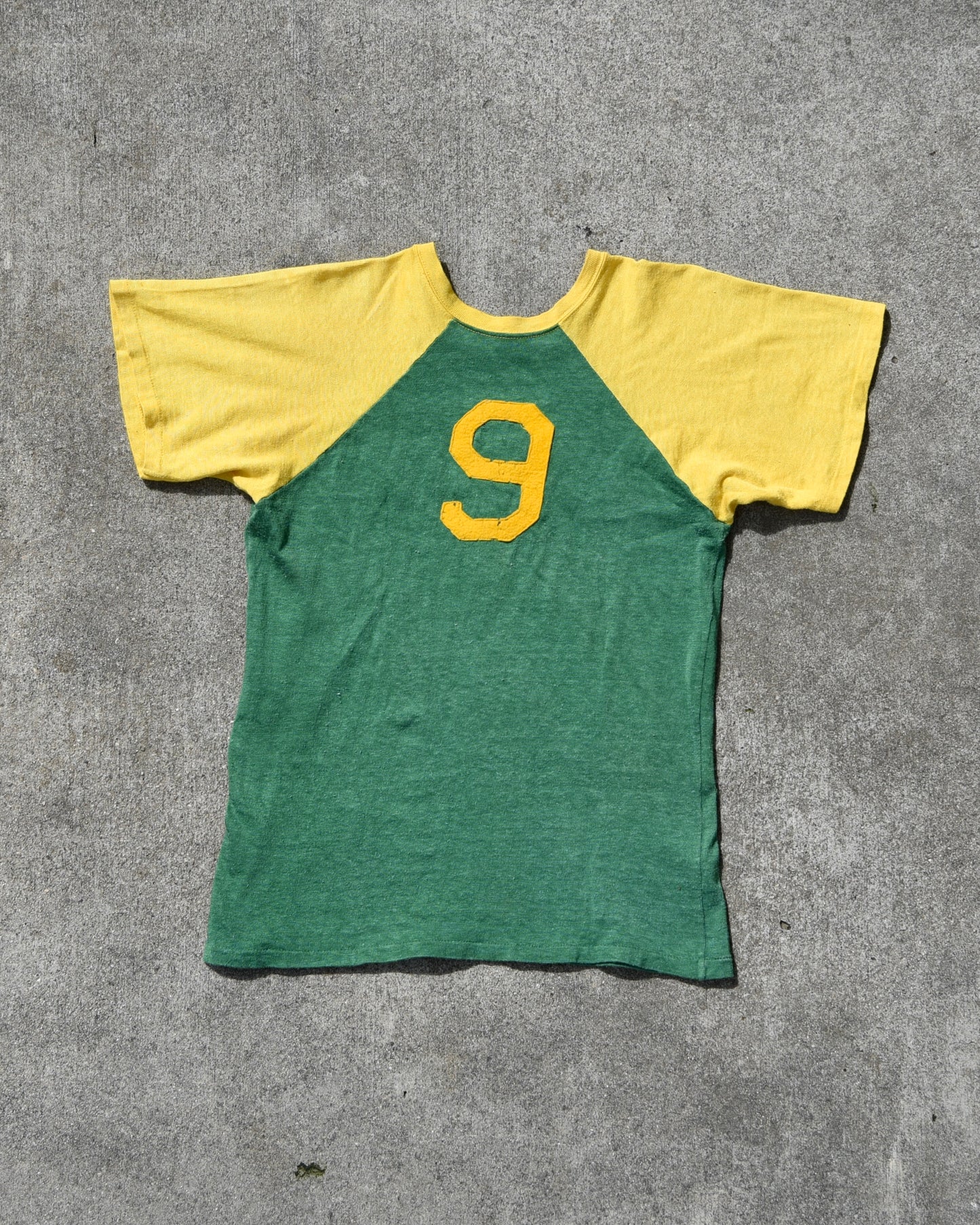 1960s Durene Jersey Fraternity Size M Ringer Green Grimes