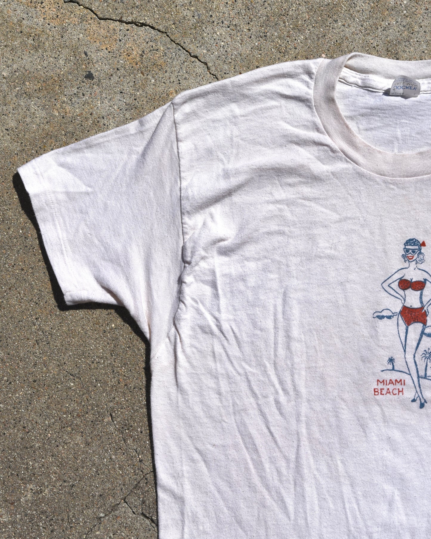 1960s Miami Beach Stenciled Tshirt