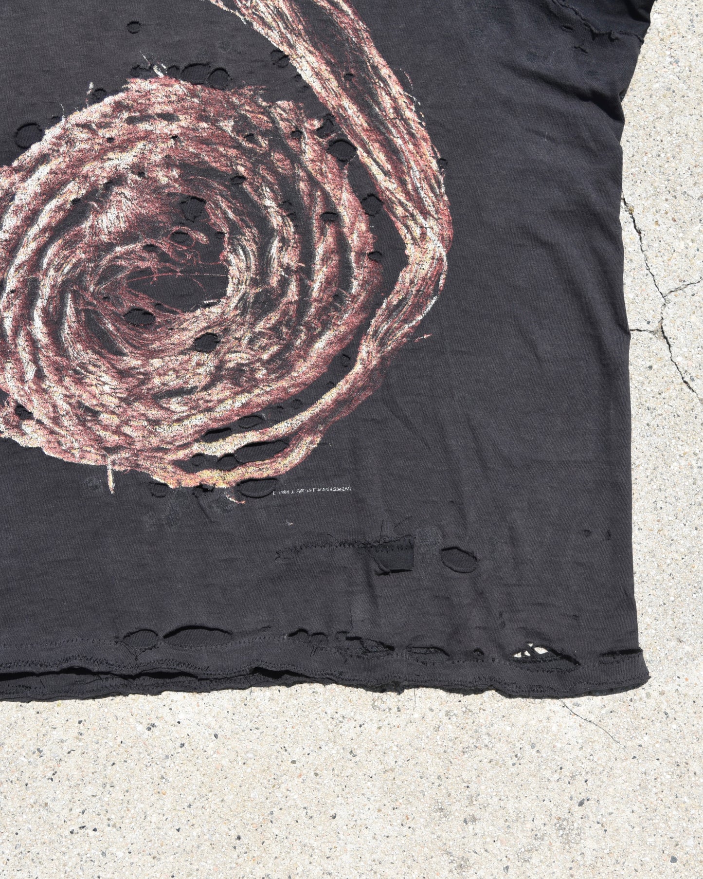 1995 Thrashed and Repaired Nine Inch Nails Further Down The Spiral Tshirt