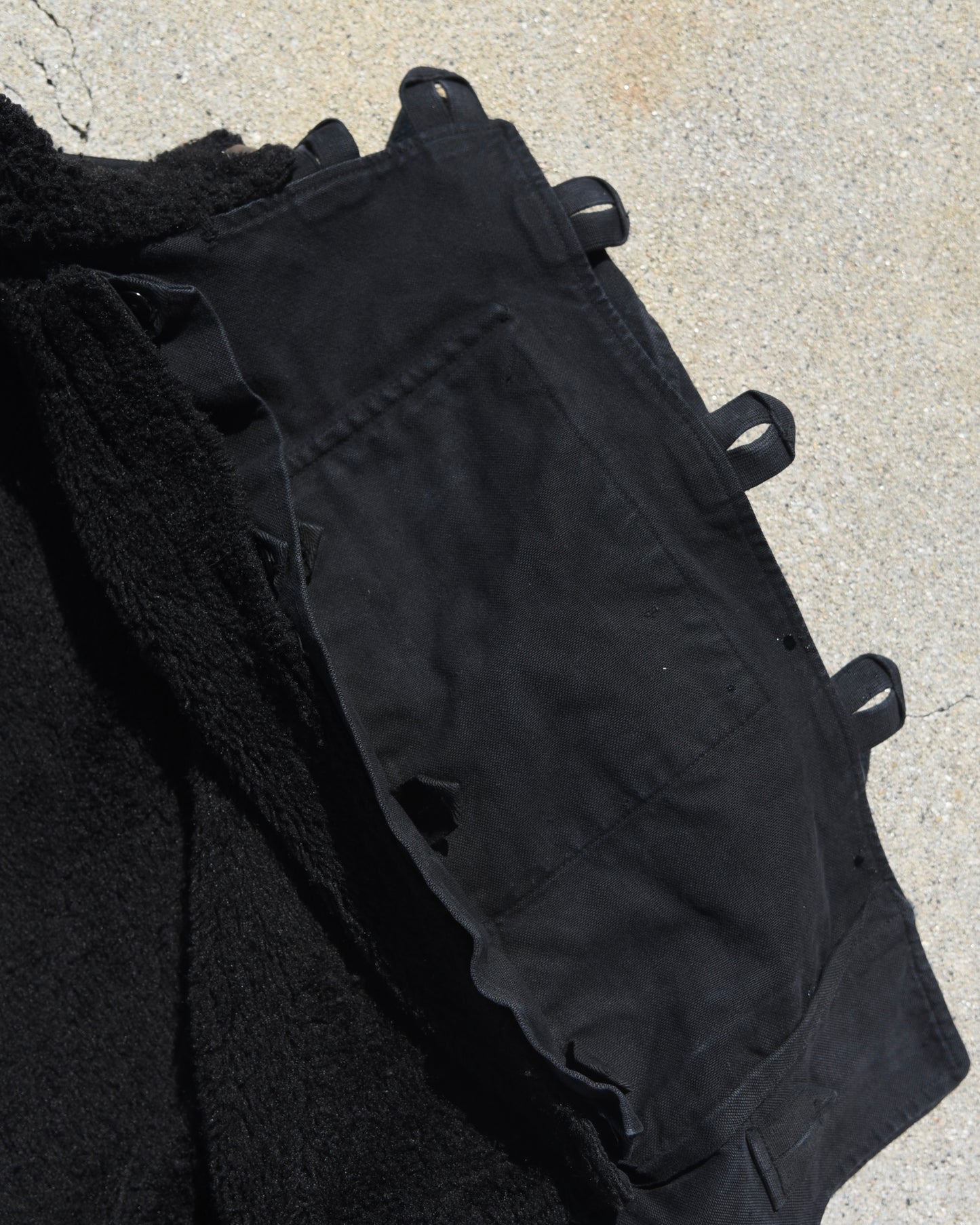 1960s Swedish Motorcycle Dispatch Jacket Overdyed Black