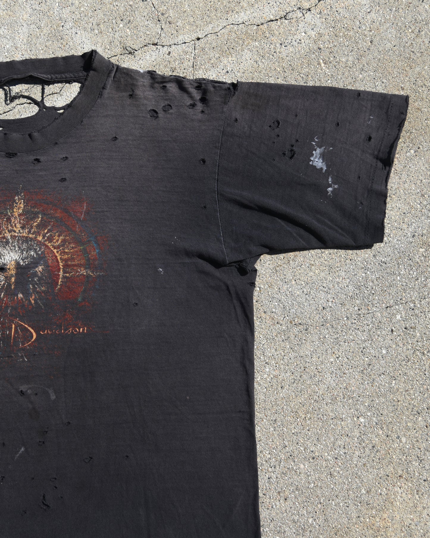 1990s Thrashed and Faded Harley Davidson Tshirt