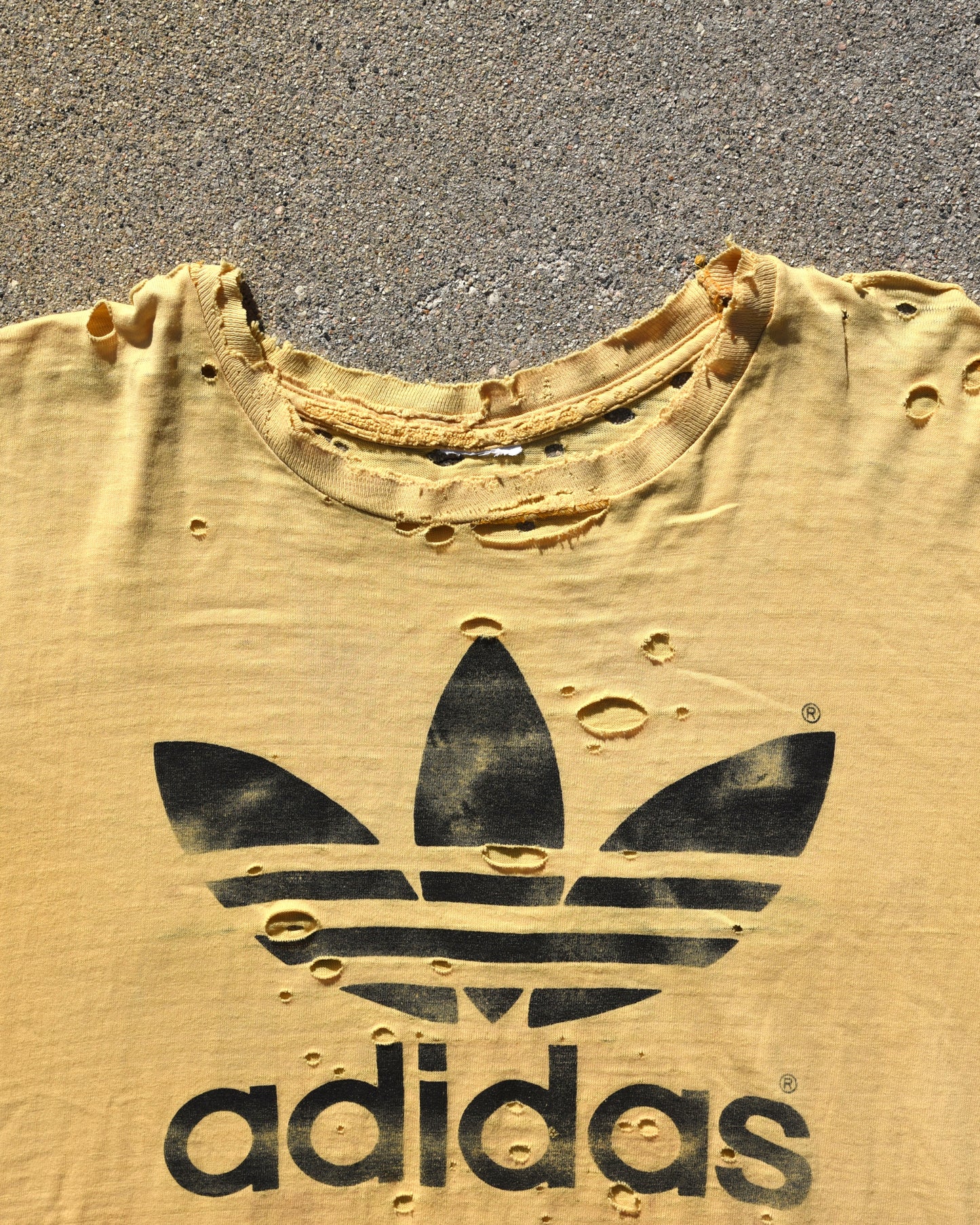 1970s Thrashed Adidas Tshirt