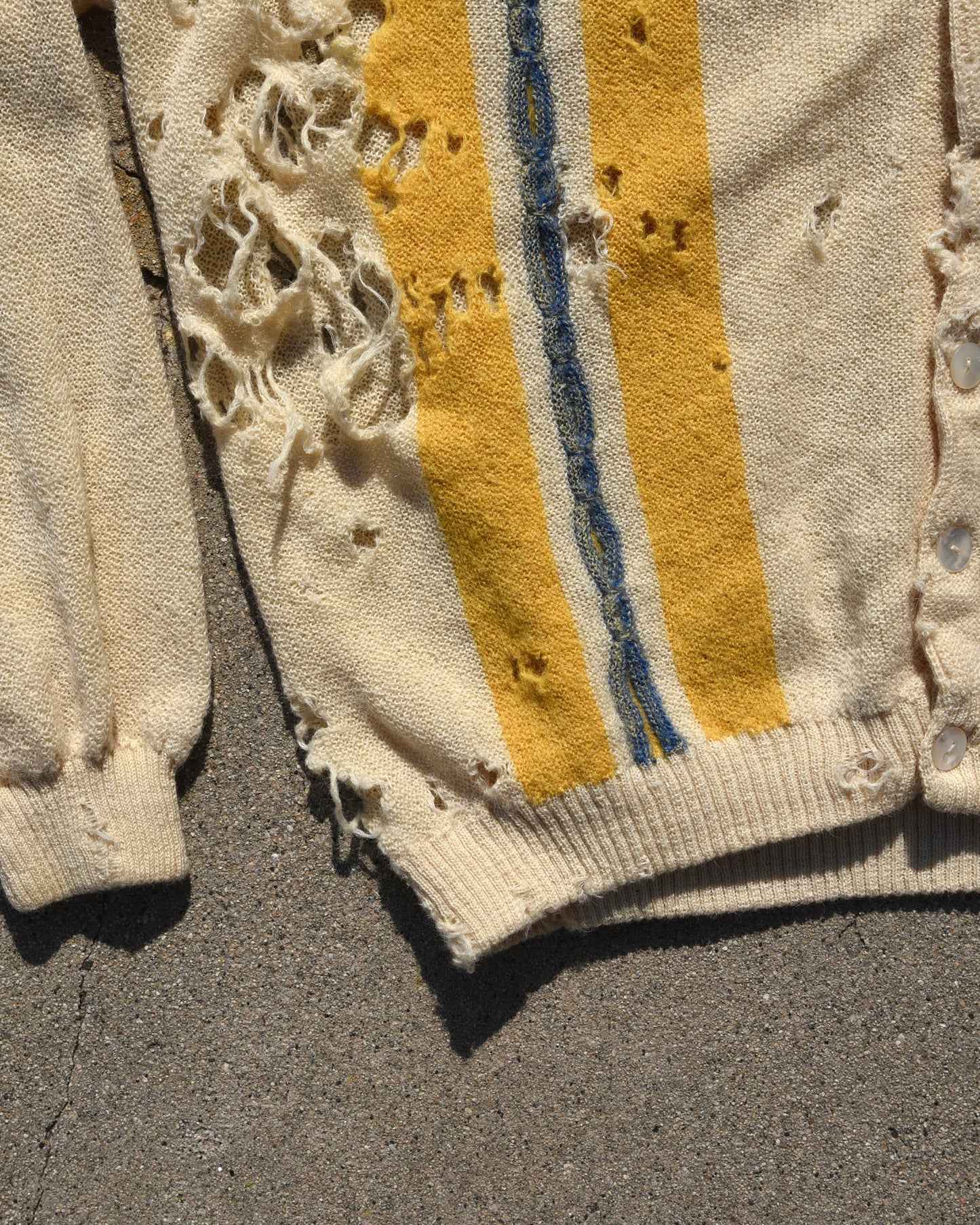 1940s Frost Bros Thrashed Wool Cardigan