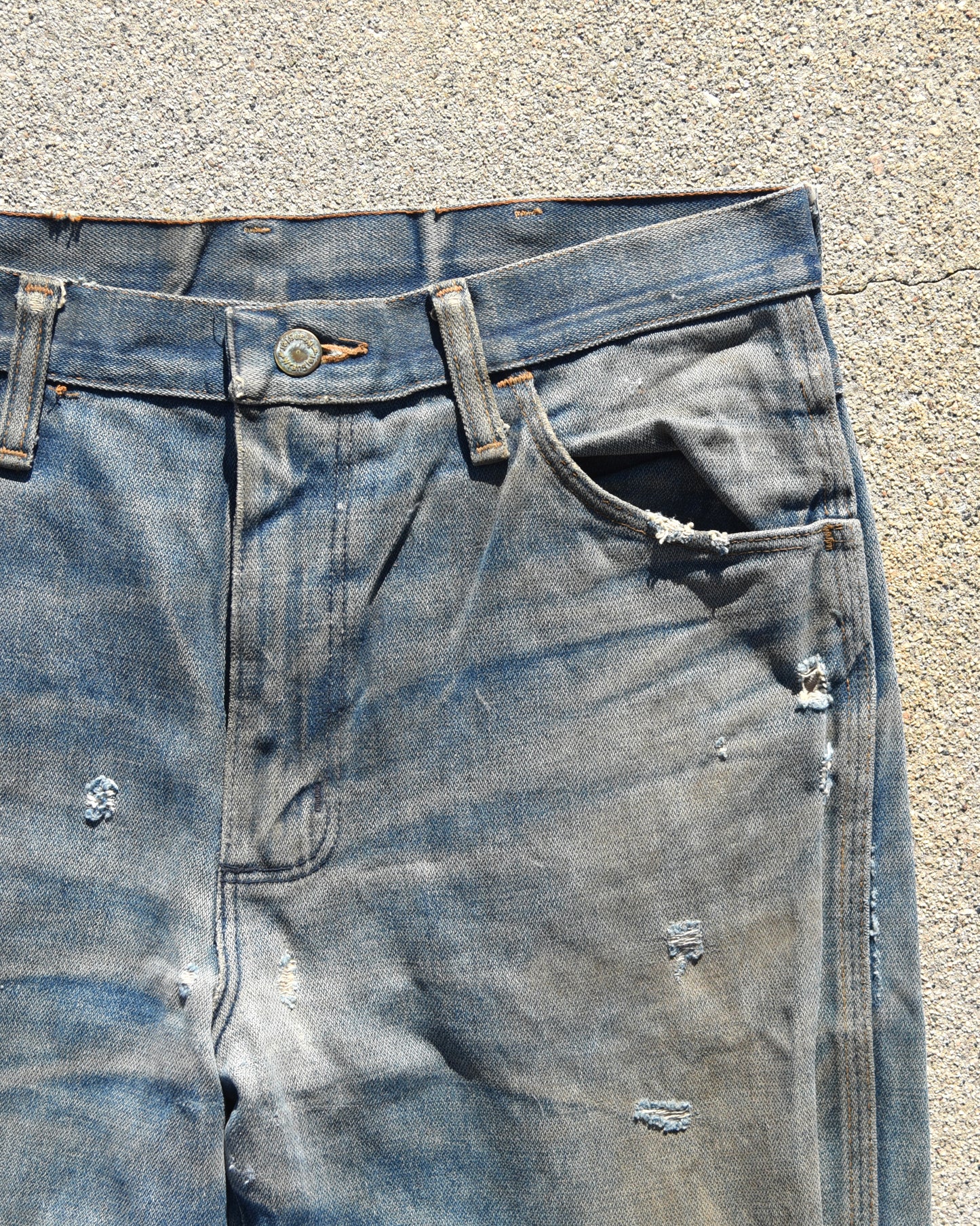 1970s Wrangler Bell Bottoms - Whisker Fading