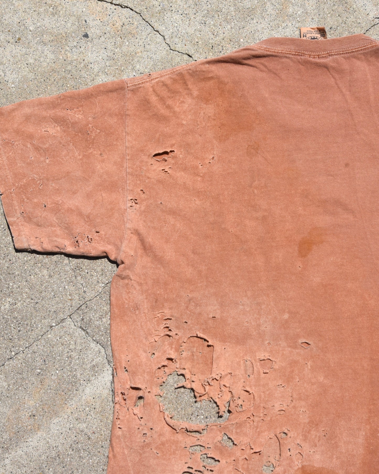 Y2K Thrashed UPS I Bleed Brown Tshirt