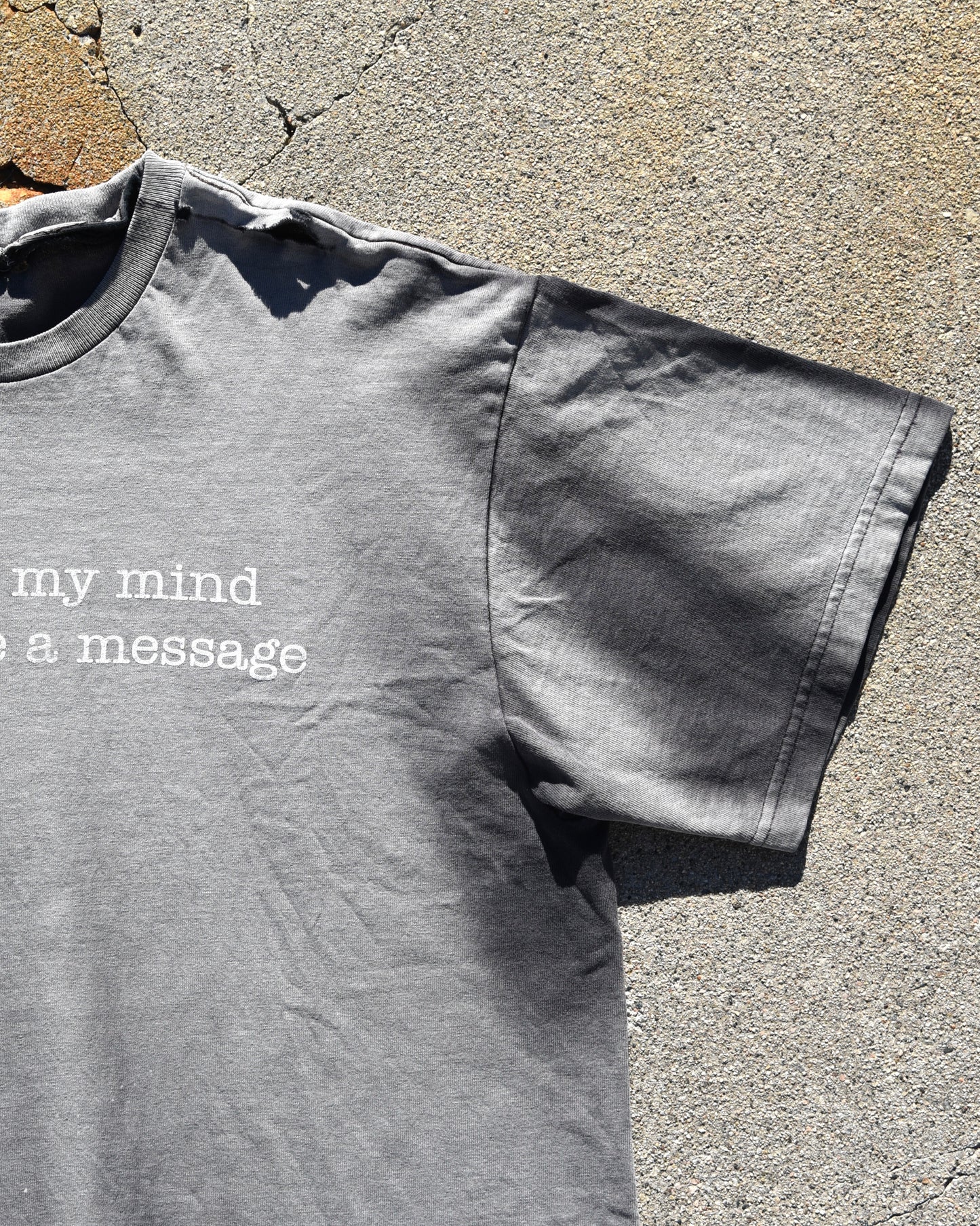Y2K Sun Faded I’m Out of my Mind Please Leave a Message Tshirt