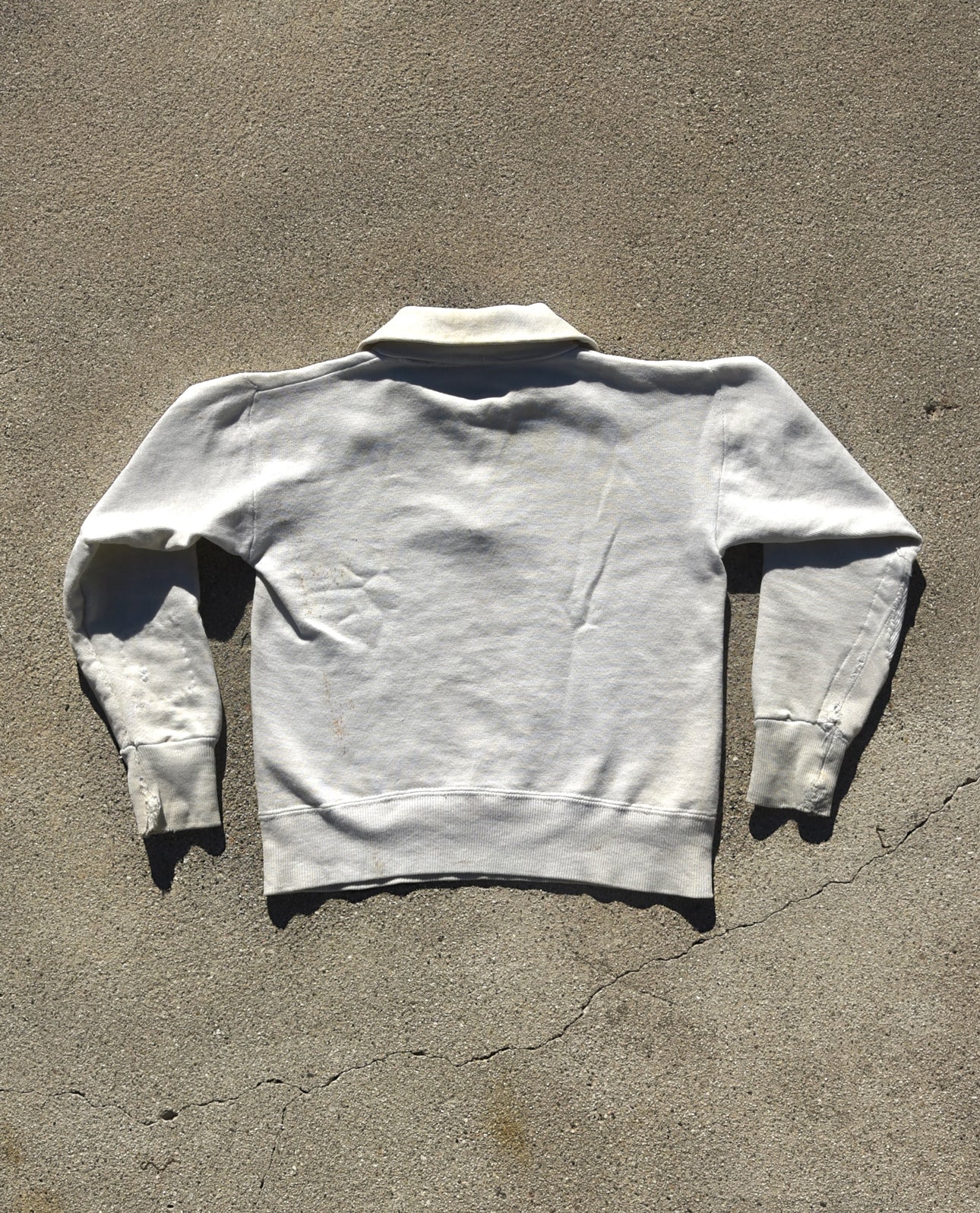 1950s Repaired Oxford Hornets Quarter Zip Sweatshirt