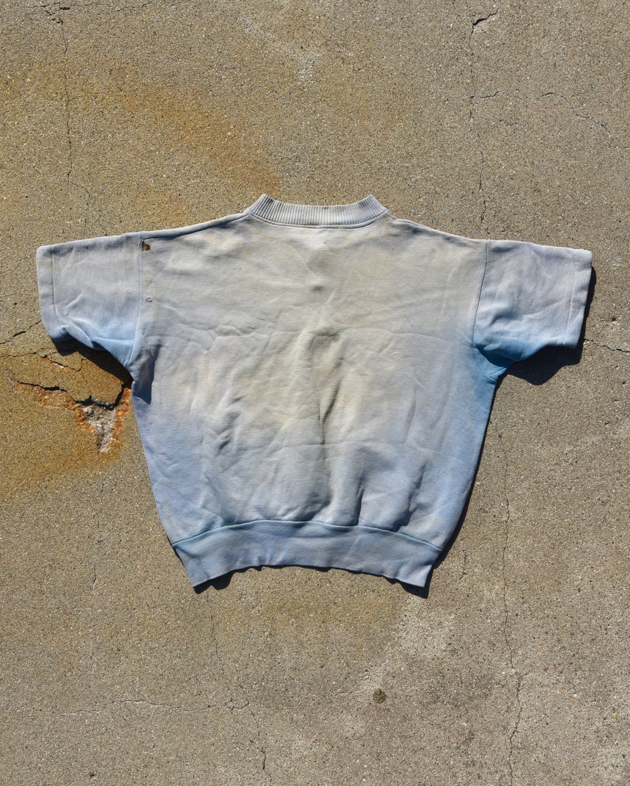 1960s Cascadia Sun Faded Blue Quarter Zip Sweatshirt