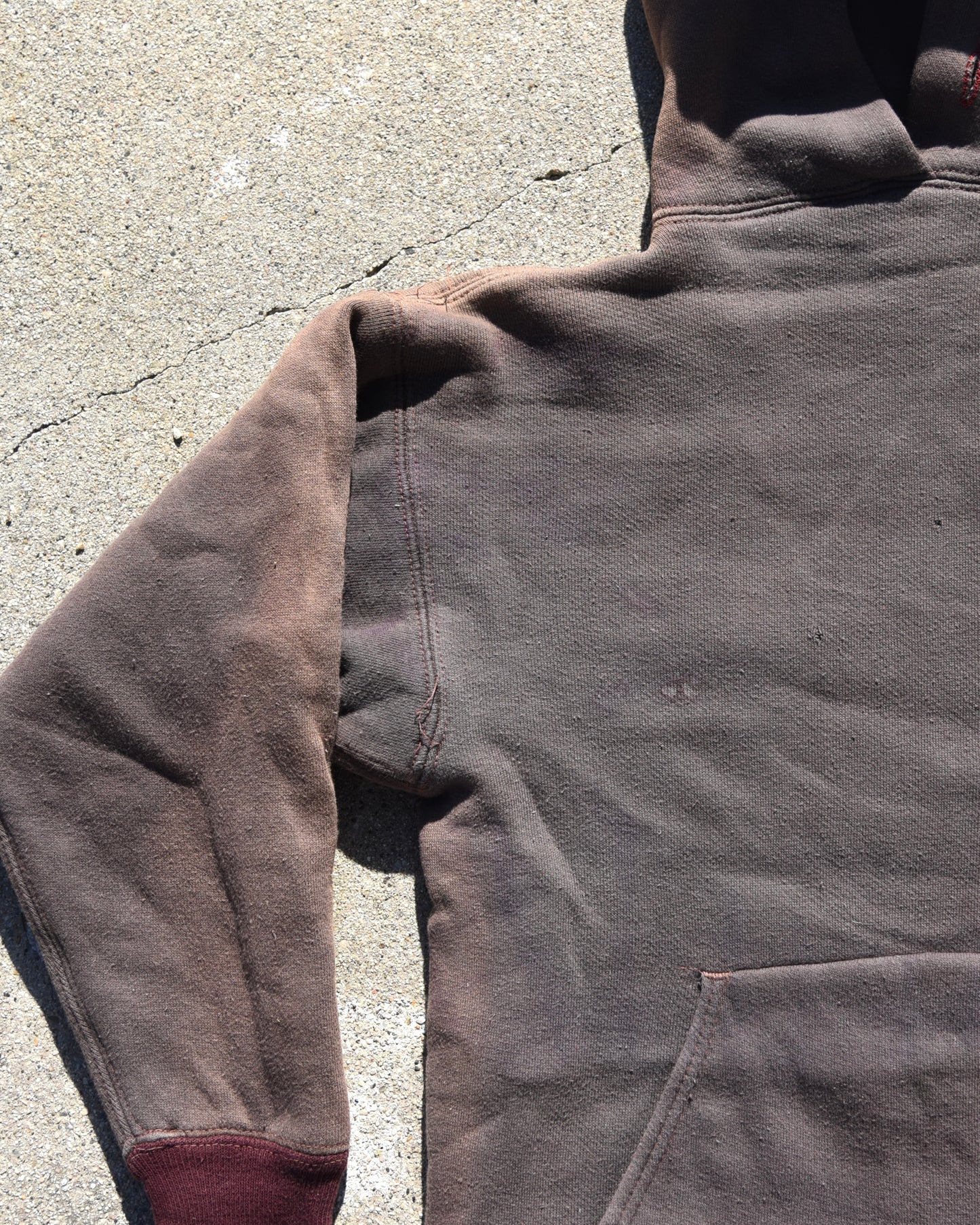 1950s Sun Faded Champion Double Face Utilities Line Construction Hoodie