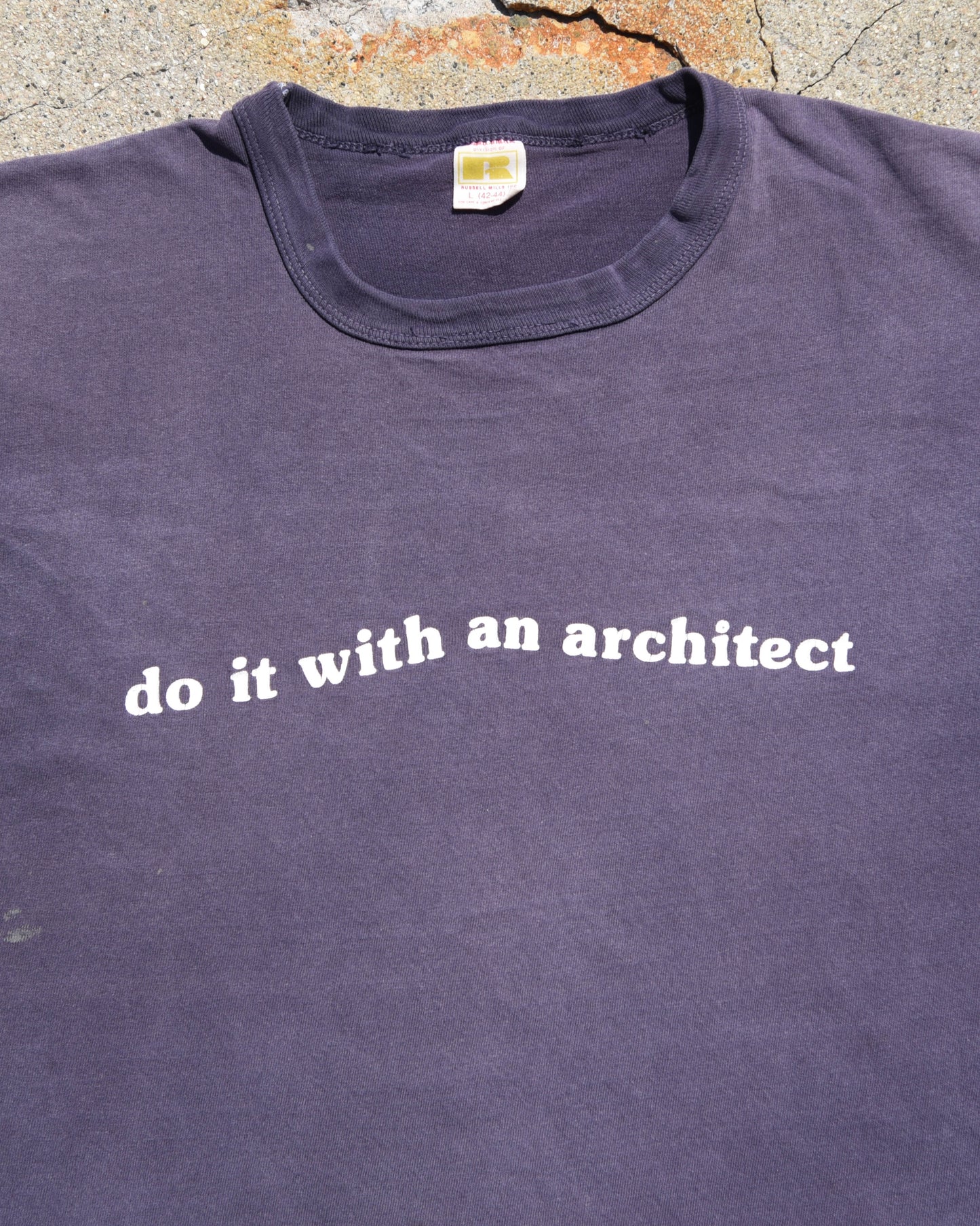 1970s Sun Faded Do It With An Architect Tshirt