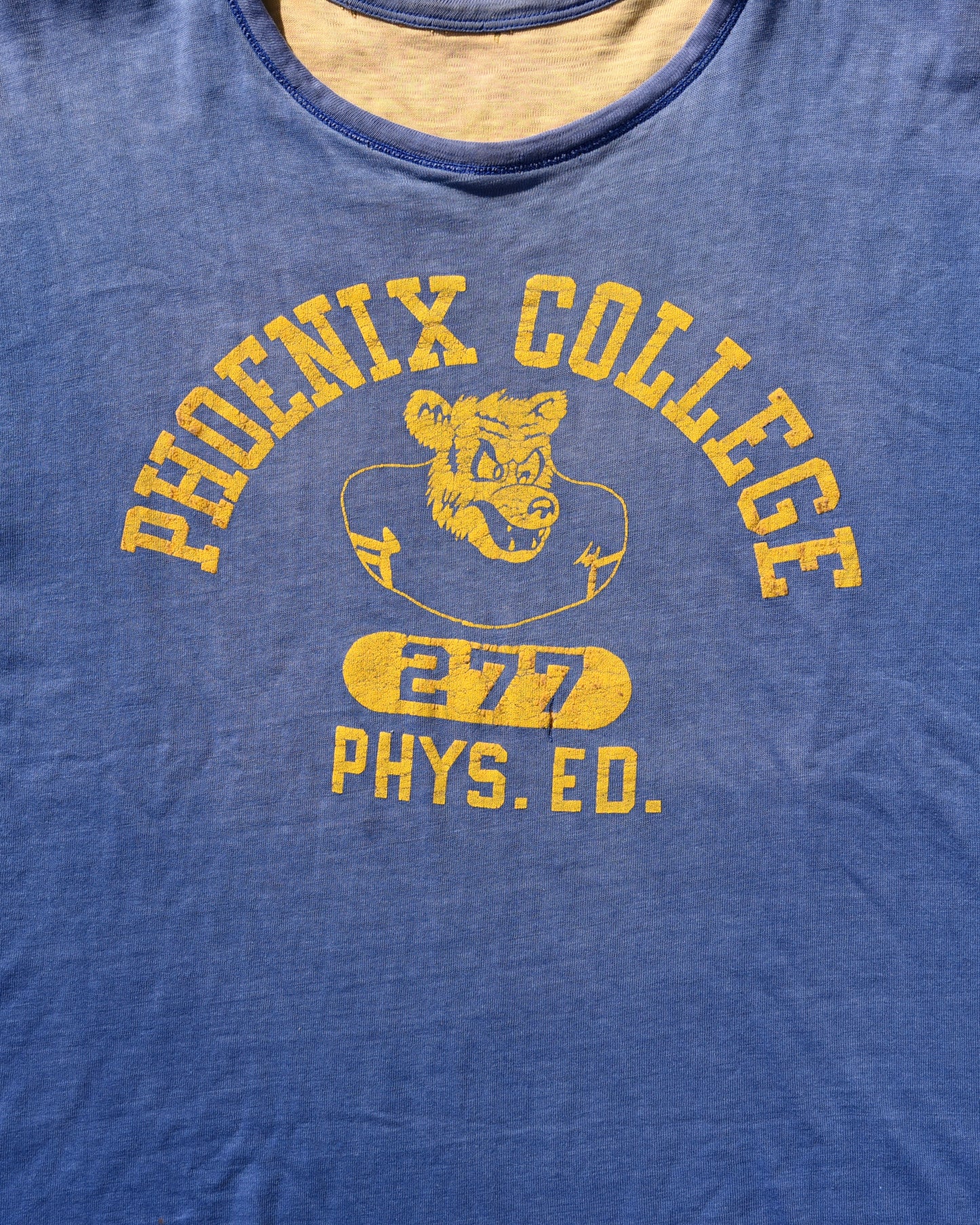 1950s Phoenix College Phys Ed Double Face Tshirt
