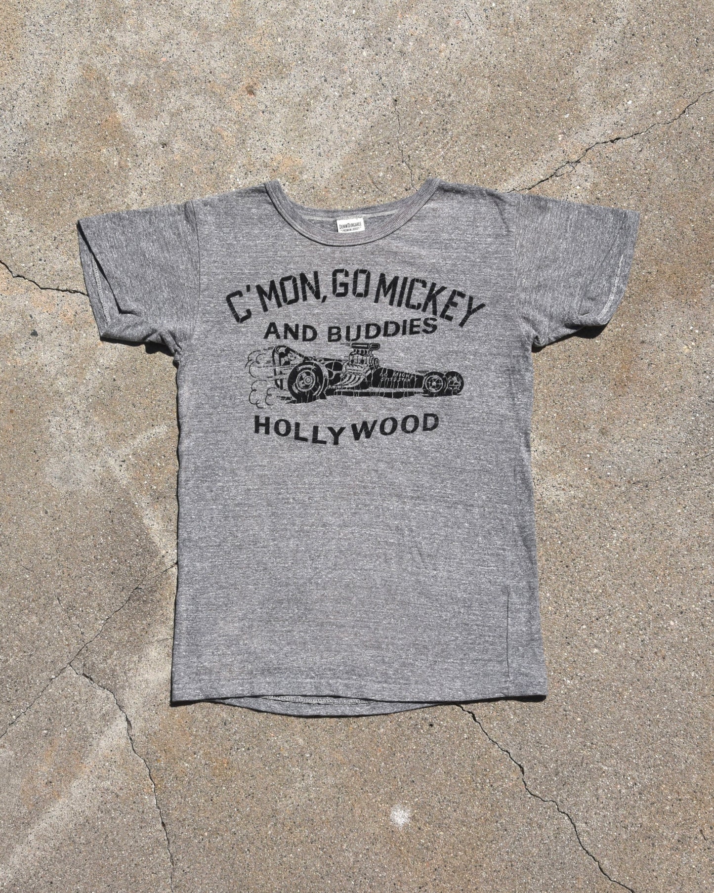 Denim Dungaree Go Mickey Tshirt