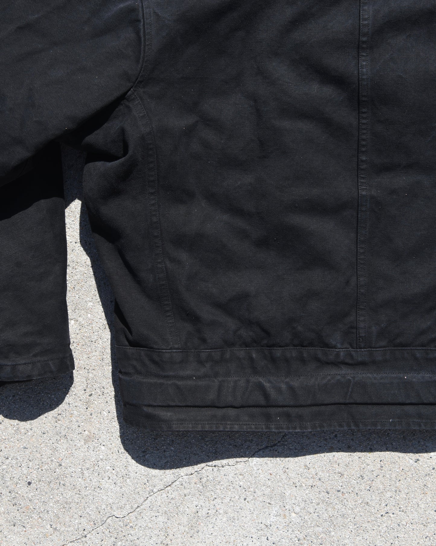 1960s Swedish Motorcycle Dispatch Jacket Overdyed Black