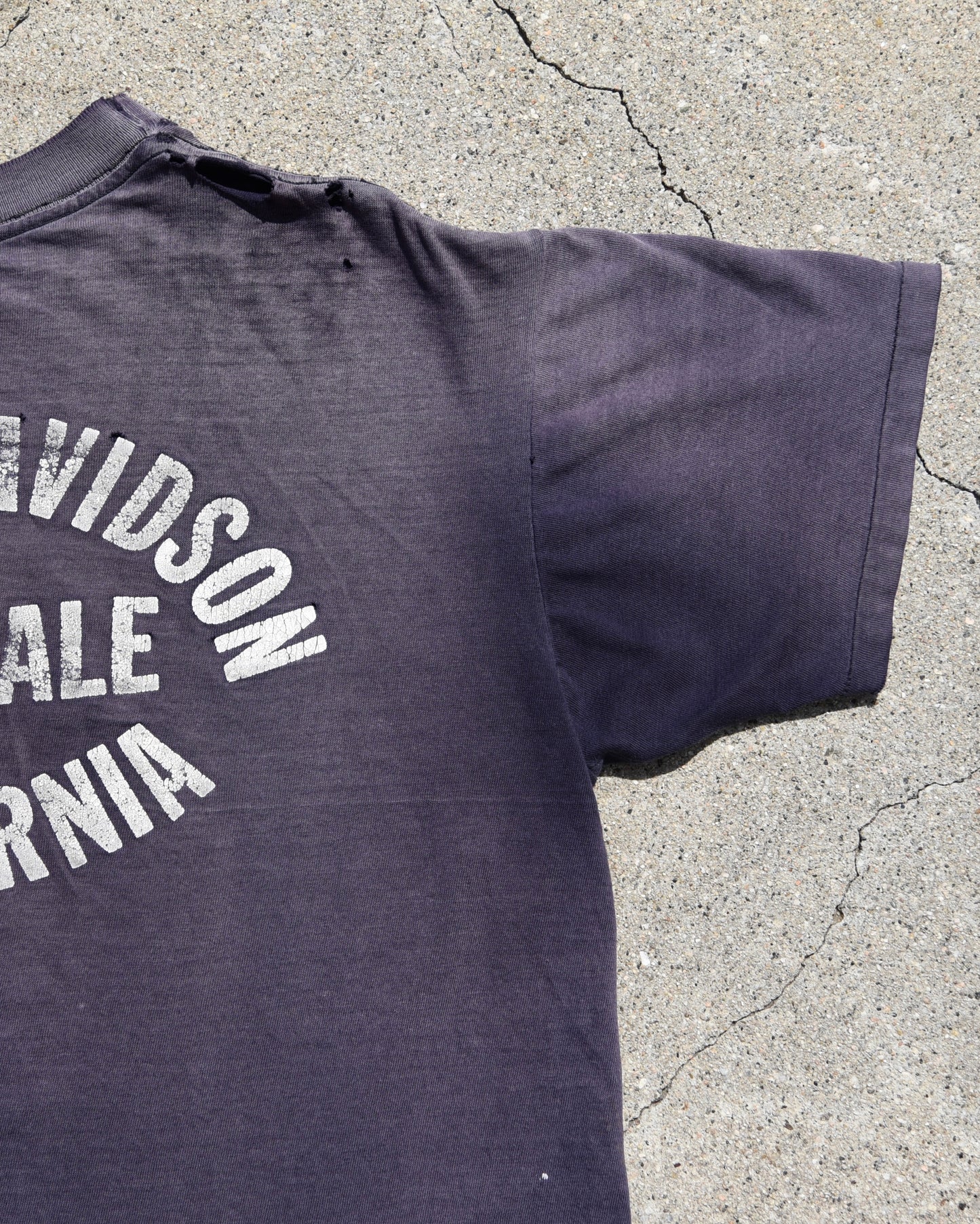 1970s Faded and Repaired Harley Davidson More Than A Machine Tshirt