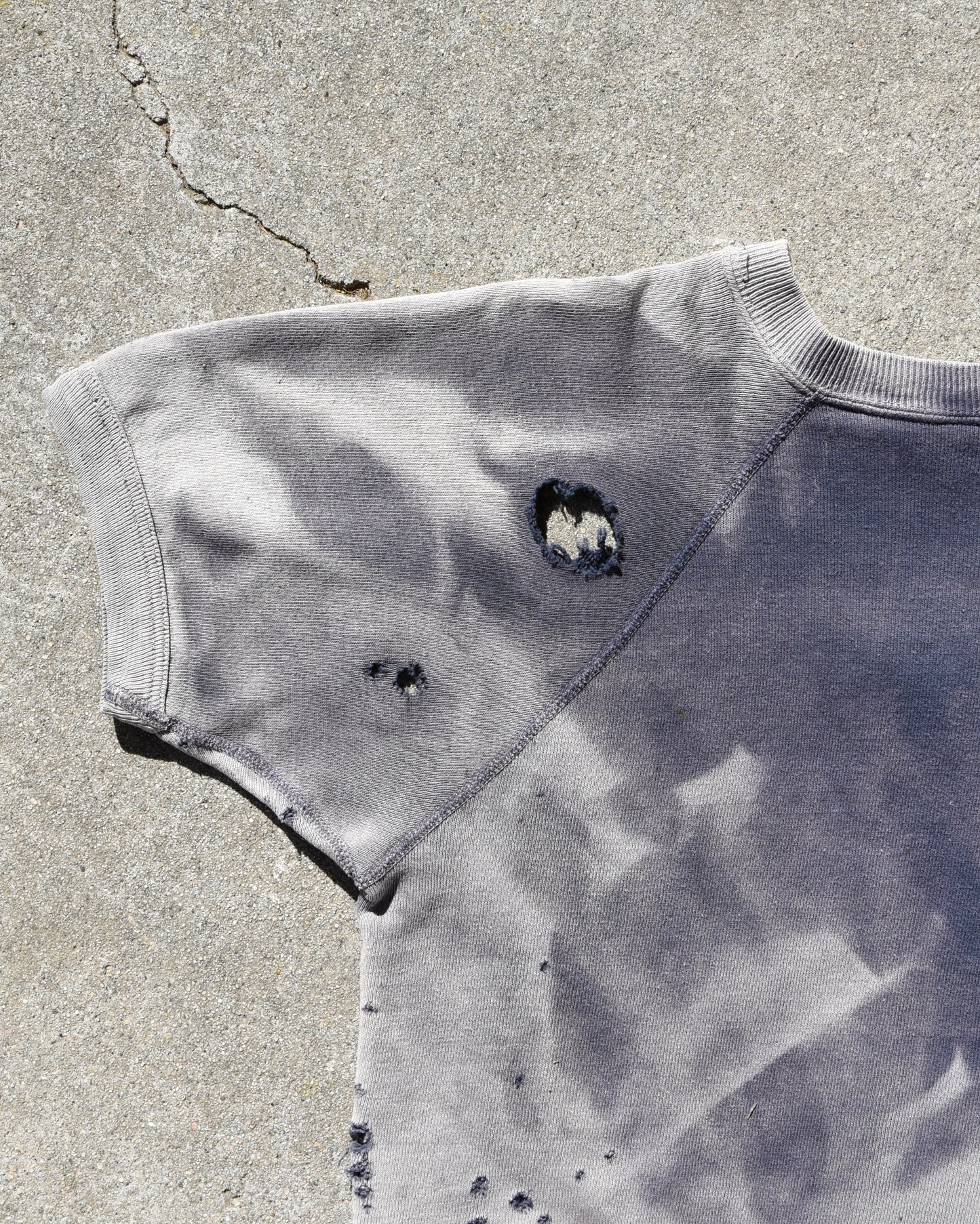 Vintage Thrashed and Sun Faded 1960s S/S Sweatshirt