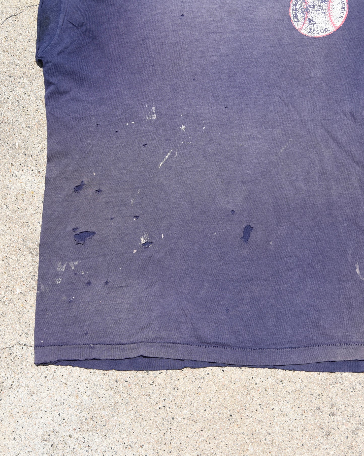 1990s Thrashed and Sun Faded Baseball Cutoff Tshirt