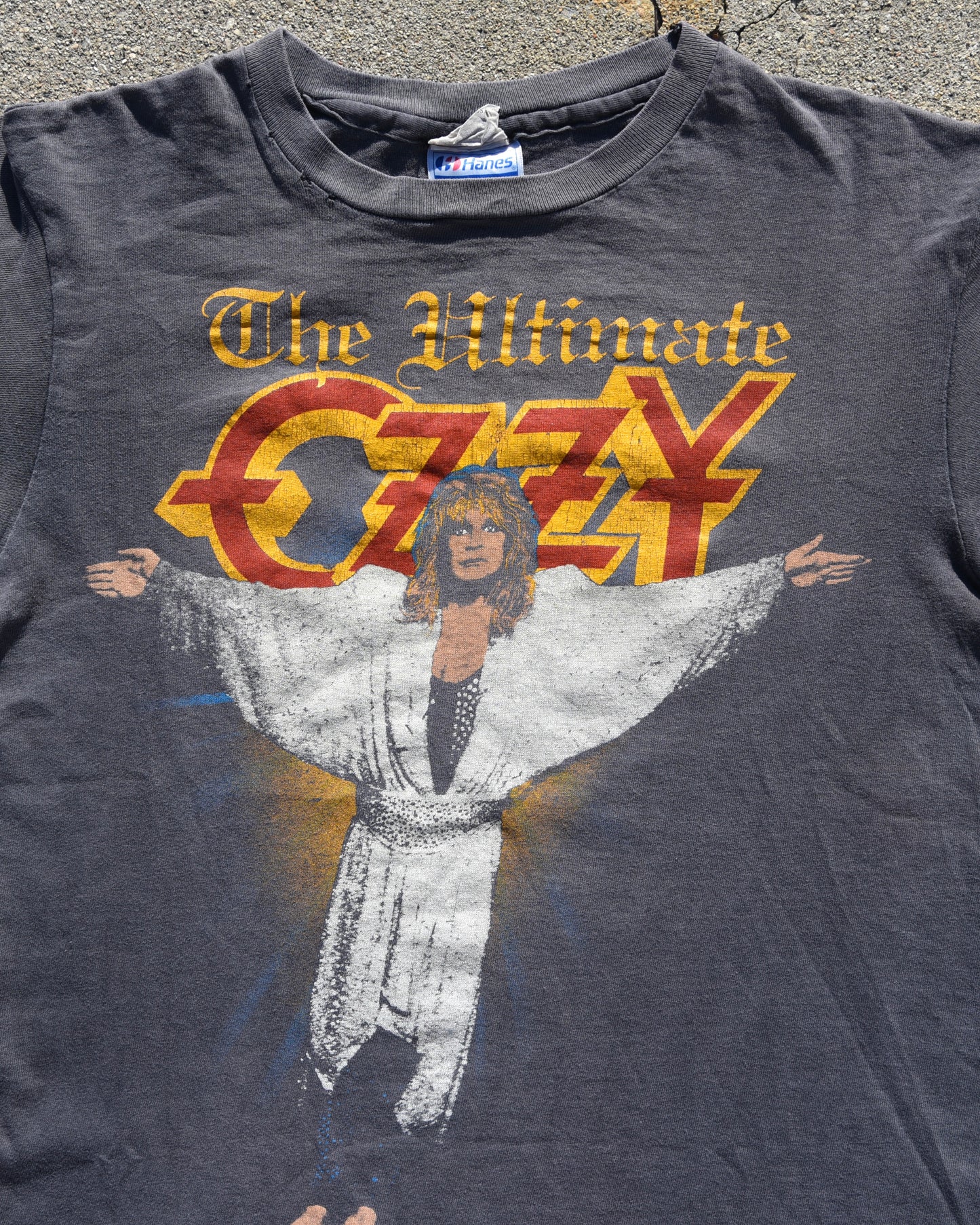 1980s Faded Ozzy Osbourne The Ultimate Tour Tshirt