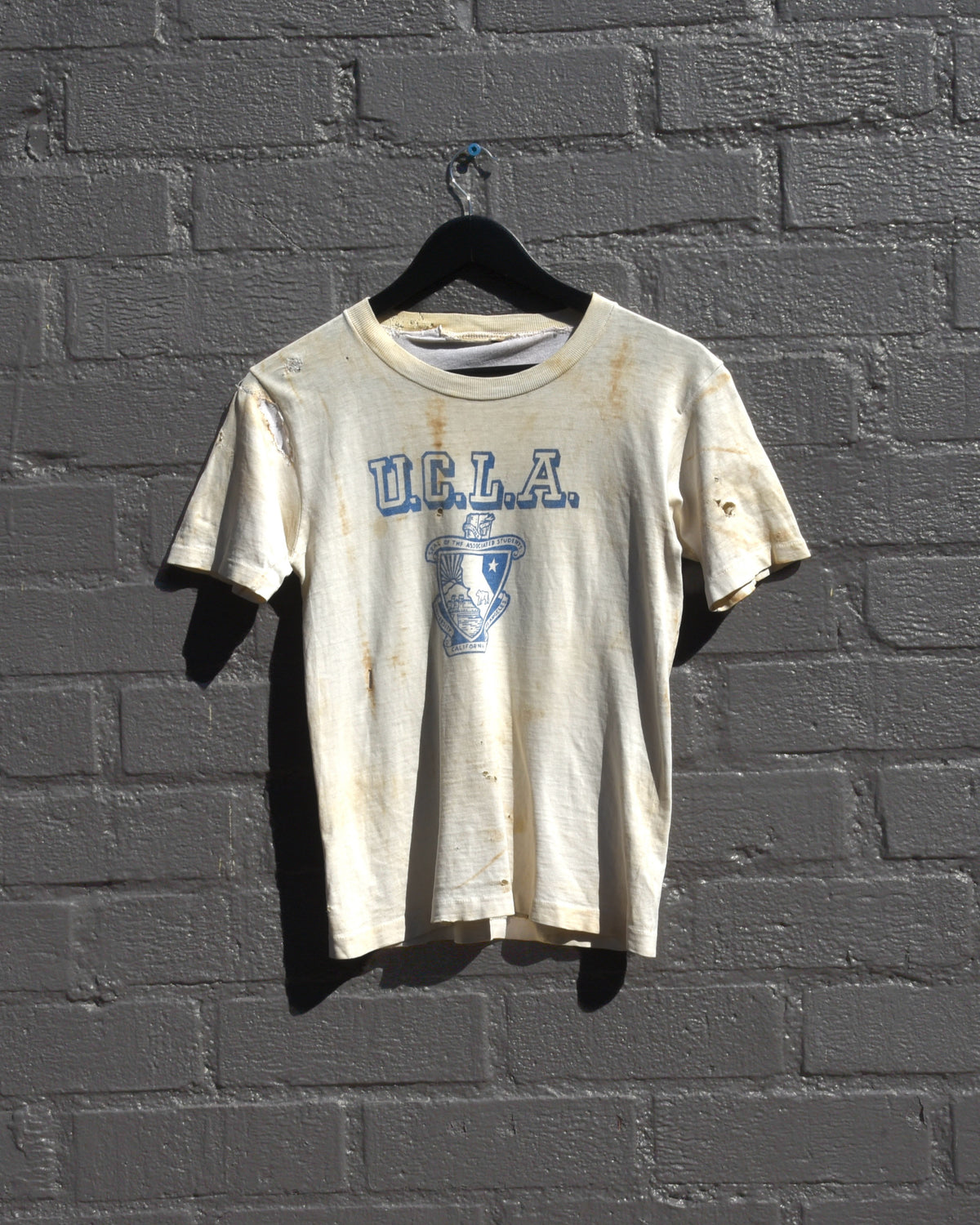 1960s Thrashed and Repaired UCLA Tshirt