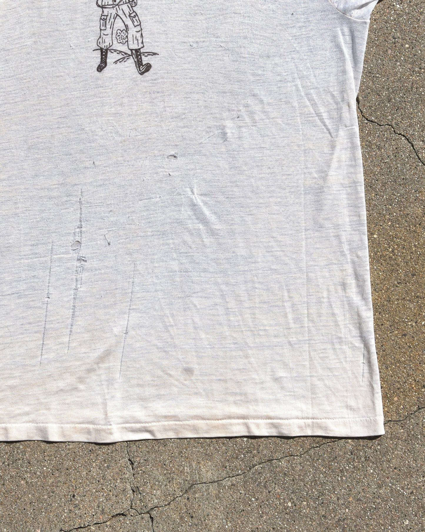 1960s Army Soldier Stenciled Tshirt