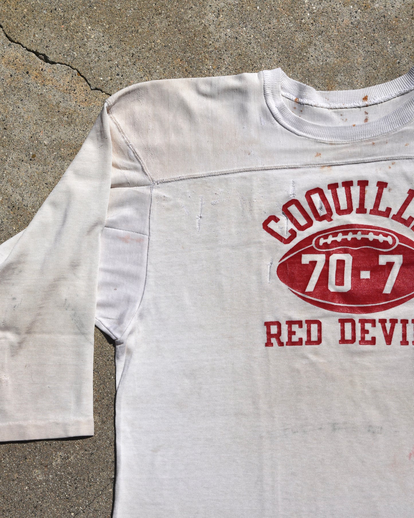 1960s Coquille Red Devils Football Jersey