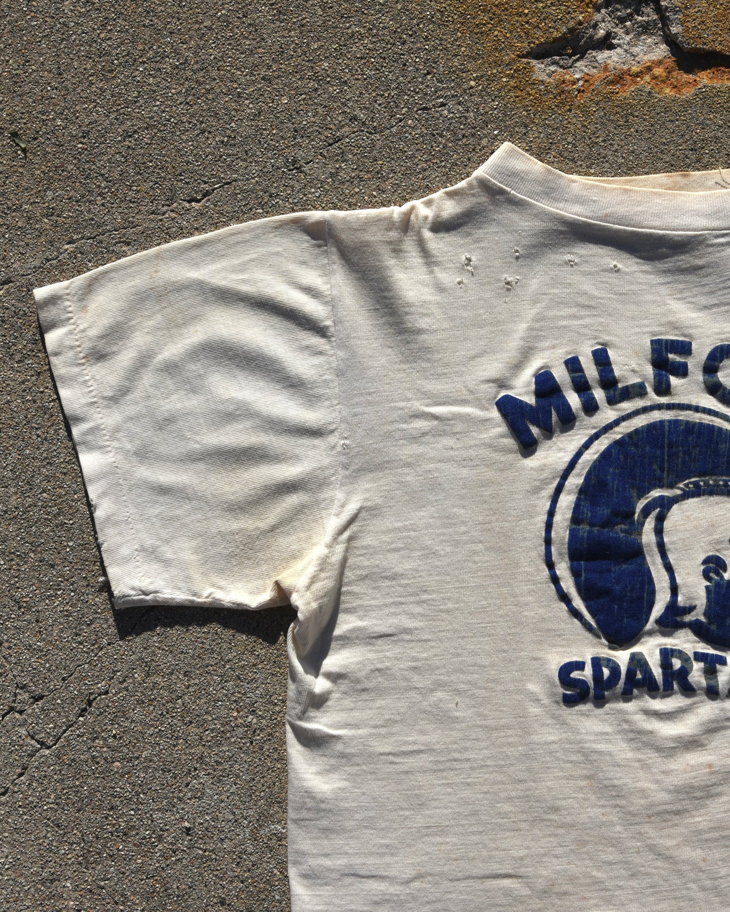 1950s Thrashed Milford Spartans Tshirt