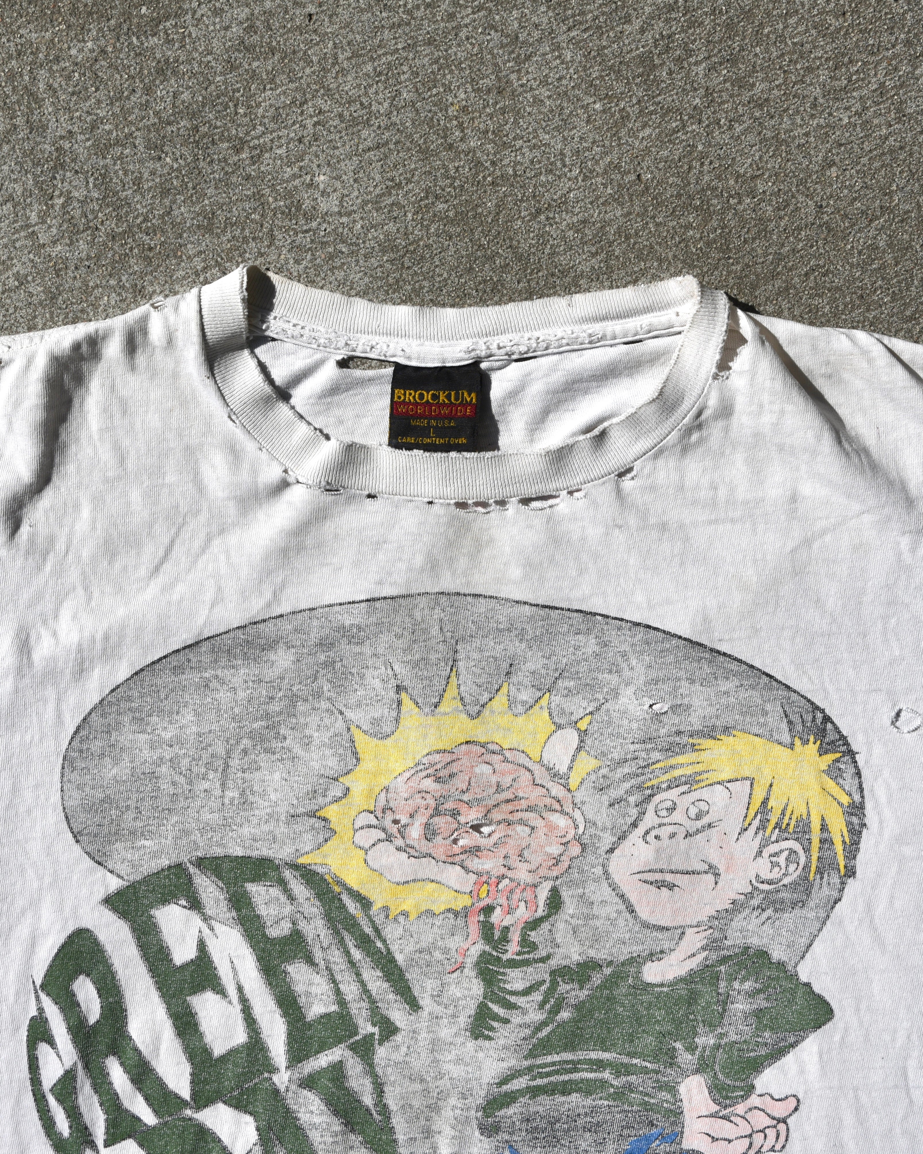 1994 Green Day 'Eat Your Parents' Promo Tshirt Thrashed – thrashed
