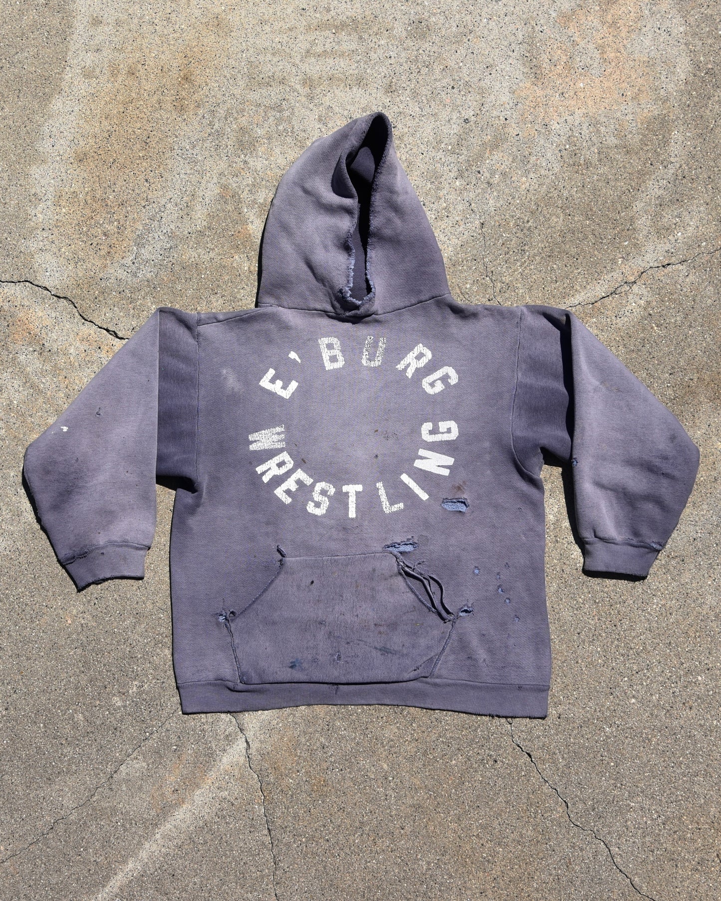 1960s Sun Faded E’burg Wrestling Hoodie