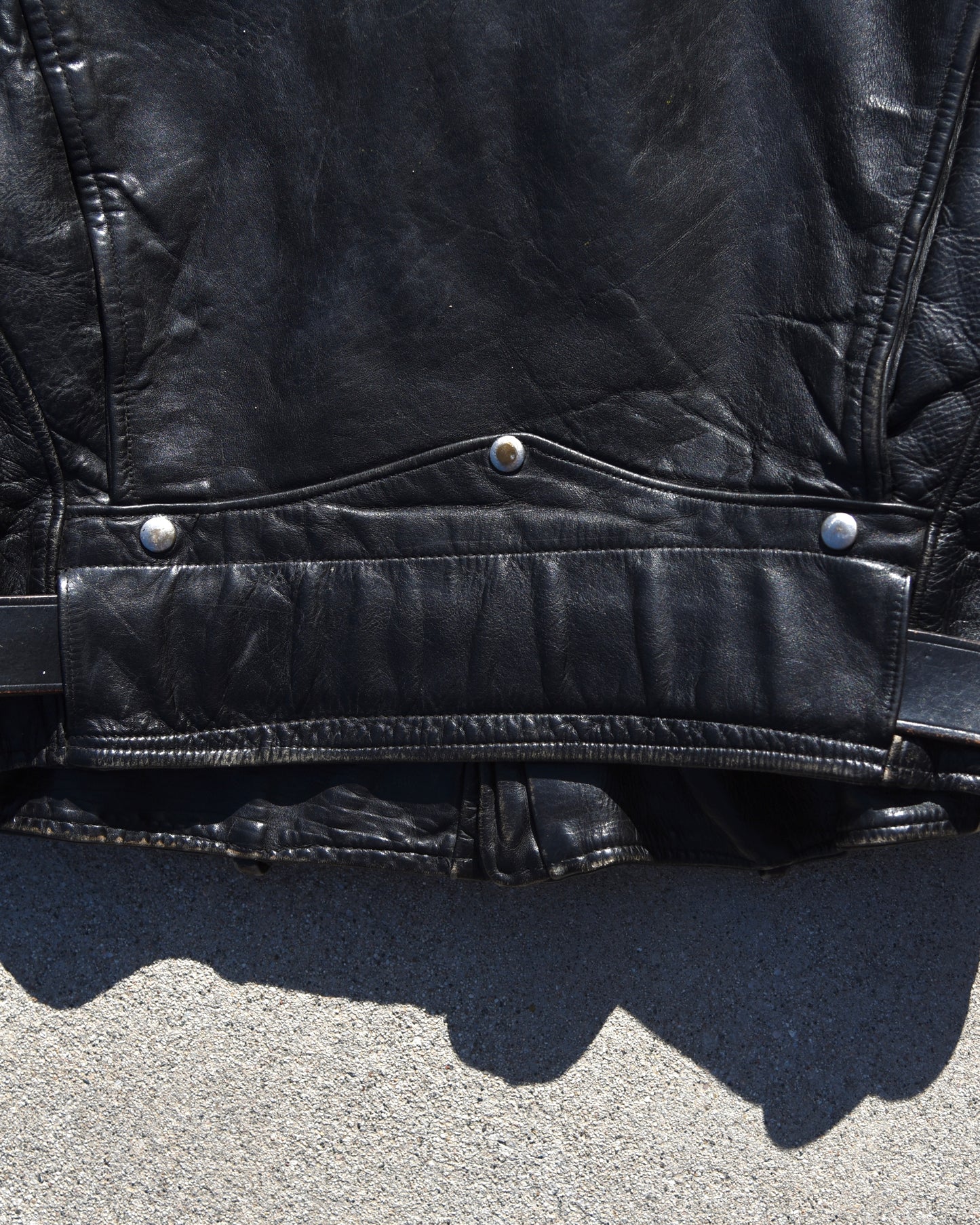 1950s Hercules Horsehide D-Pocket Motorcycle Jacket